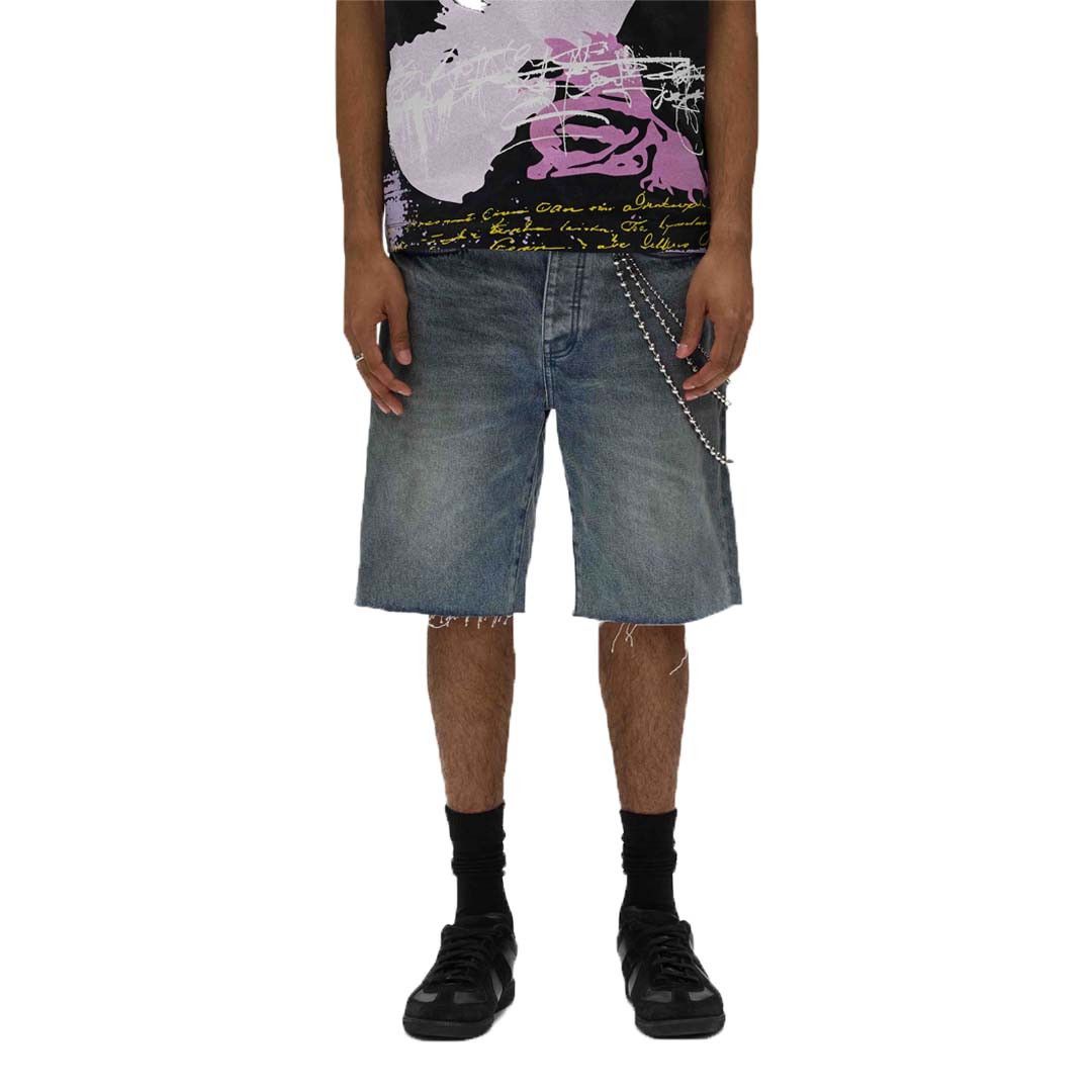 Purple Brand Ferrous Steel Blue Jean Shorts Size US XS / EU 42 / 0 - 3 Thumbnail