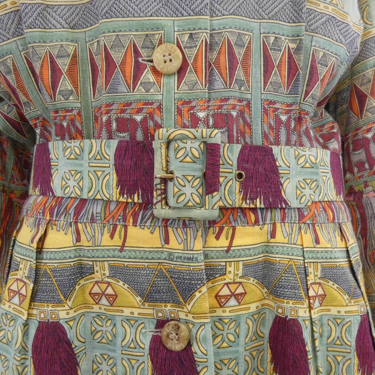 Hermes Hermes Hermes Blended Dress Textile Dresses DUTY FREE for USA Size ONE SIZE - 7 Thumbnail