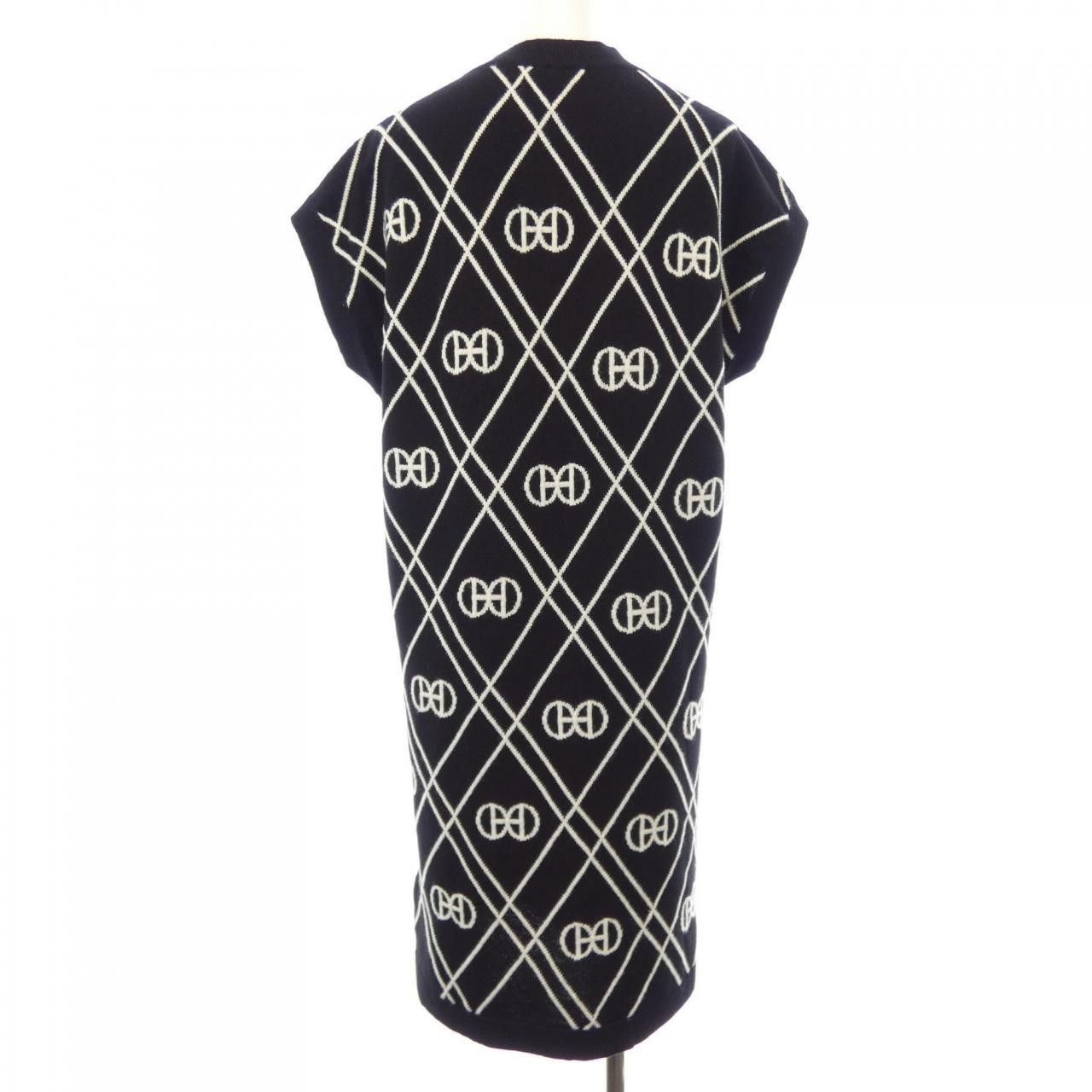 Hermes Hermes Hermes Round H Cashmere Dress Textile Dresses DUTY FREE for USA Size ONE SIZE - 2 Thumbnail