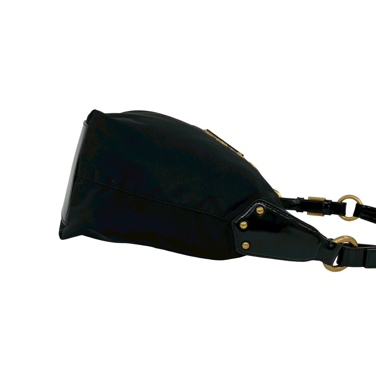 Prada Prada Prada Nylon Patent Leather Shoulder Bag Textile Shoulder Bag DUTY FREE for USA Size ONE SIZE - 7 Thumbnail
