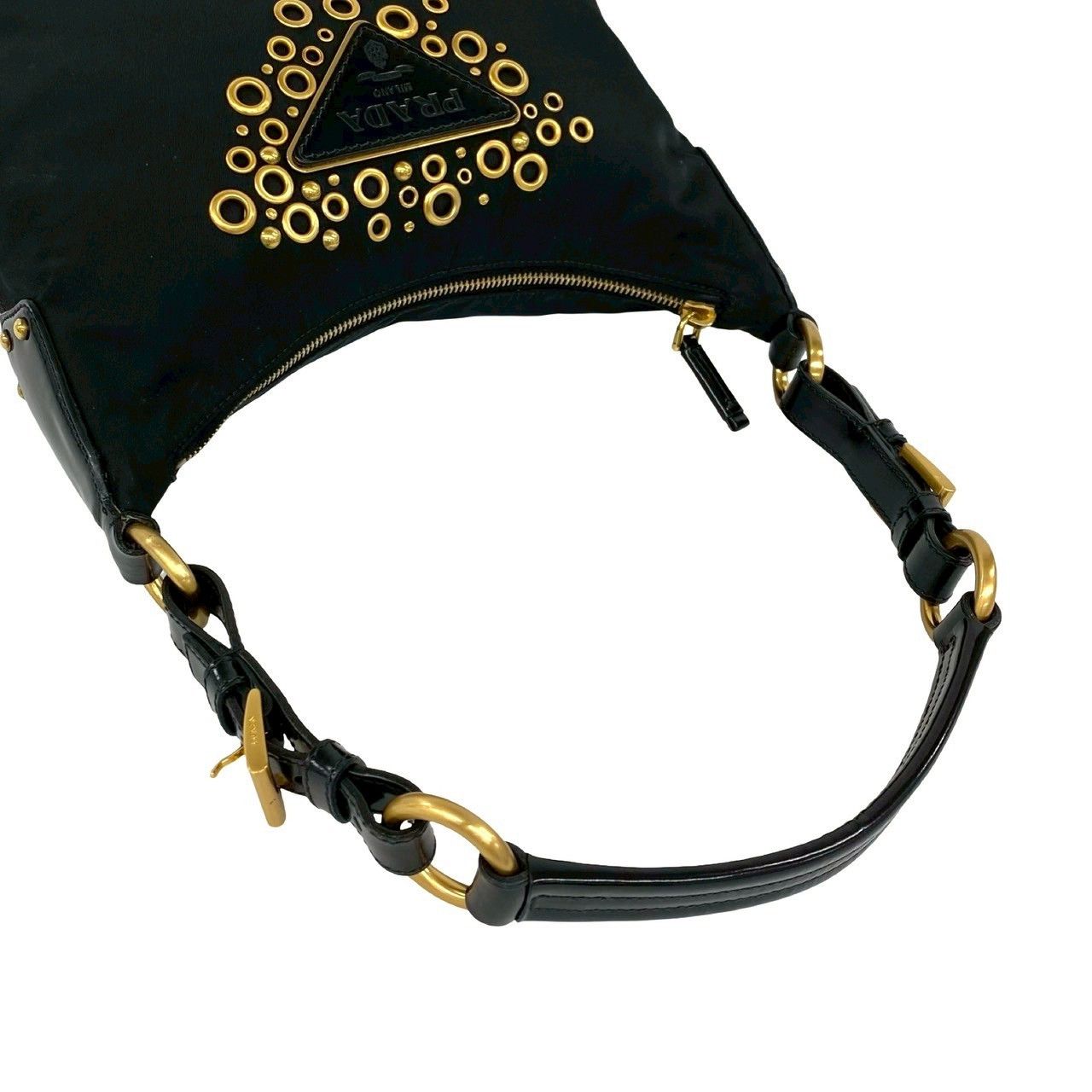 Prada Prada Prada Nylon Patent Leather Shoulder Bag Textile Shoulder Bag DUTY FREE for USA Size ONE SIZE - 5 Thumbnail