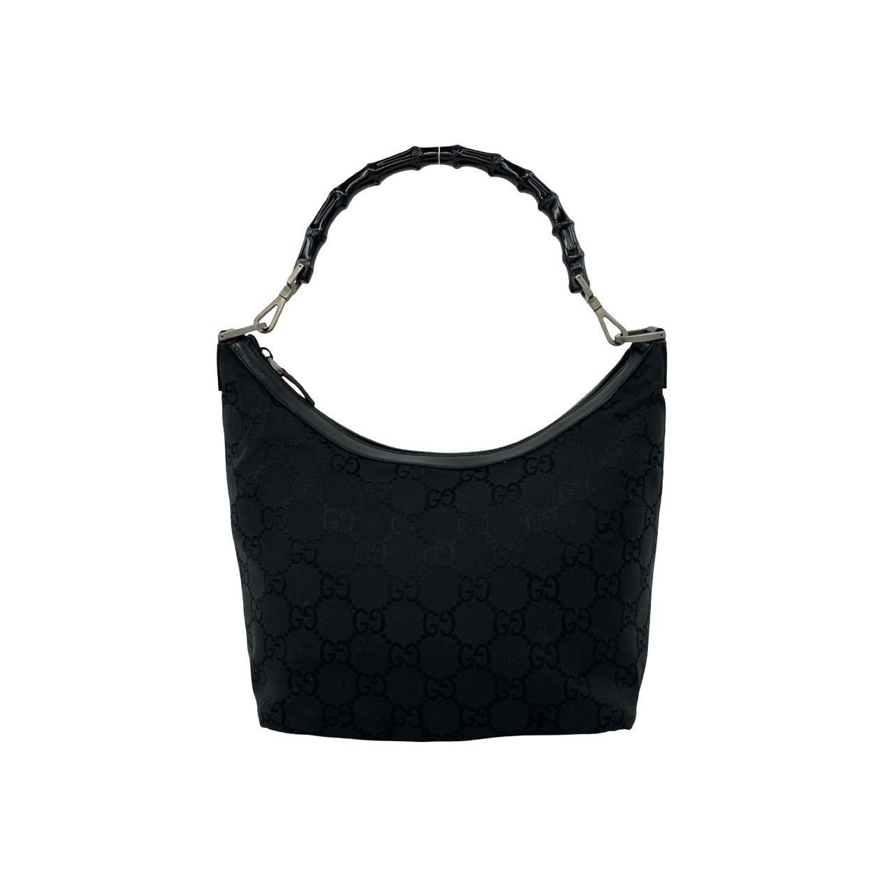 Gucci Gucci Gucci Bamboo Leather Nylon Handbag Leather Handbag DUTY FREE for USA Size ONE SIZE - 2 Thumbnail