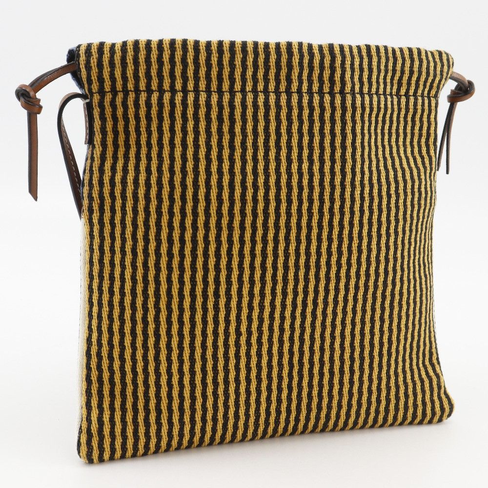Loewe Loewe Loewe Paula’s Ibiza Stripe Canvas Shoulder Bag Textile Crossbody Bag DUTY FREE for USA Size ONE SIZE - 3 Thumbnail