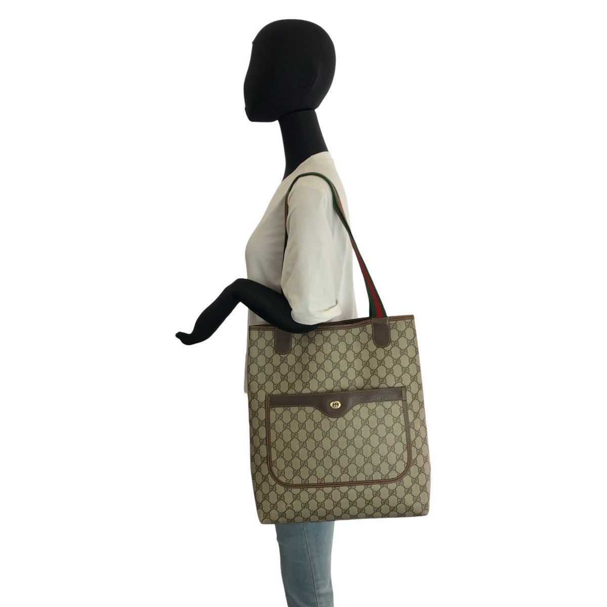 Gucci Gucci Gucci GG Supreme 2way tote bag Textile Shoulder Bag 40 02 003 DUTY FREE for USA Size ONE SIZE - 7 Thumbnail