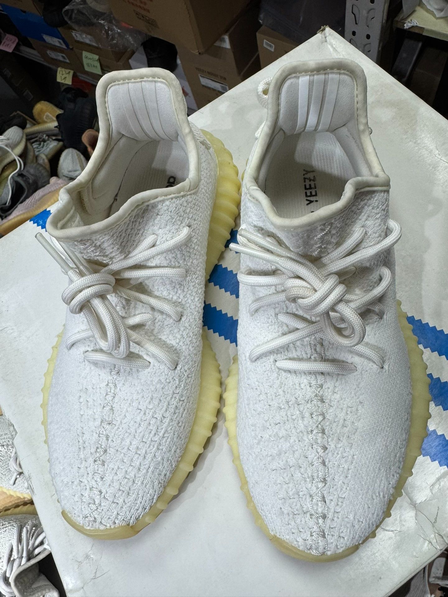 Adidas Adidas YEEZY350 White Lowtop Sneakers 38 Men Size US 6 / EU 39 - 2 Thumbnail