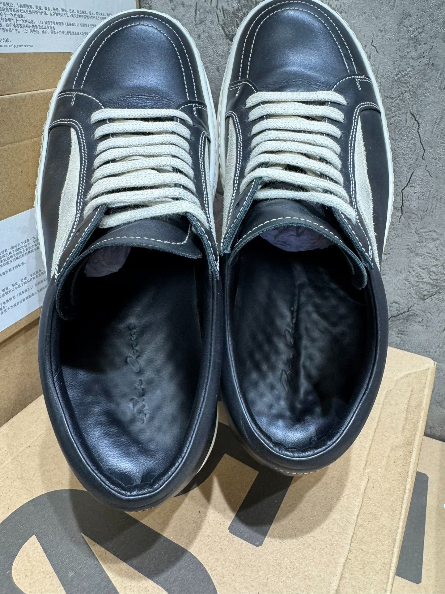 Rick Owens Rick Owens Leather Black Lowtop Sneakers 40 Men Size US 7 / EU 40 - 6 Thumbnail