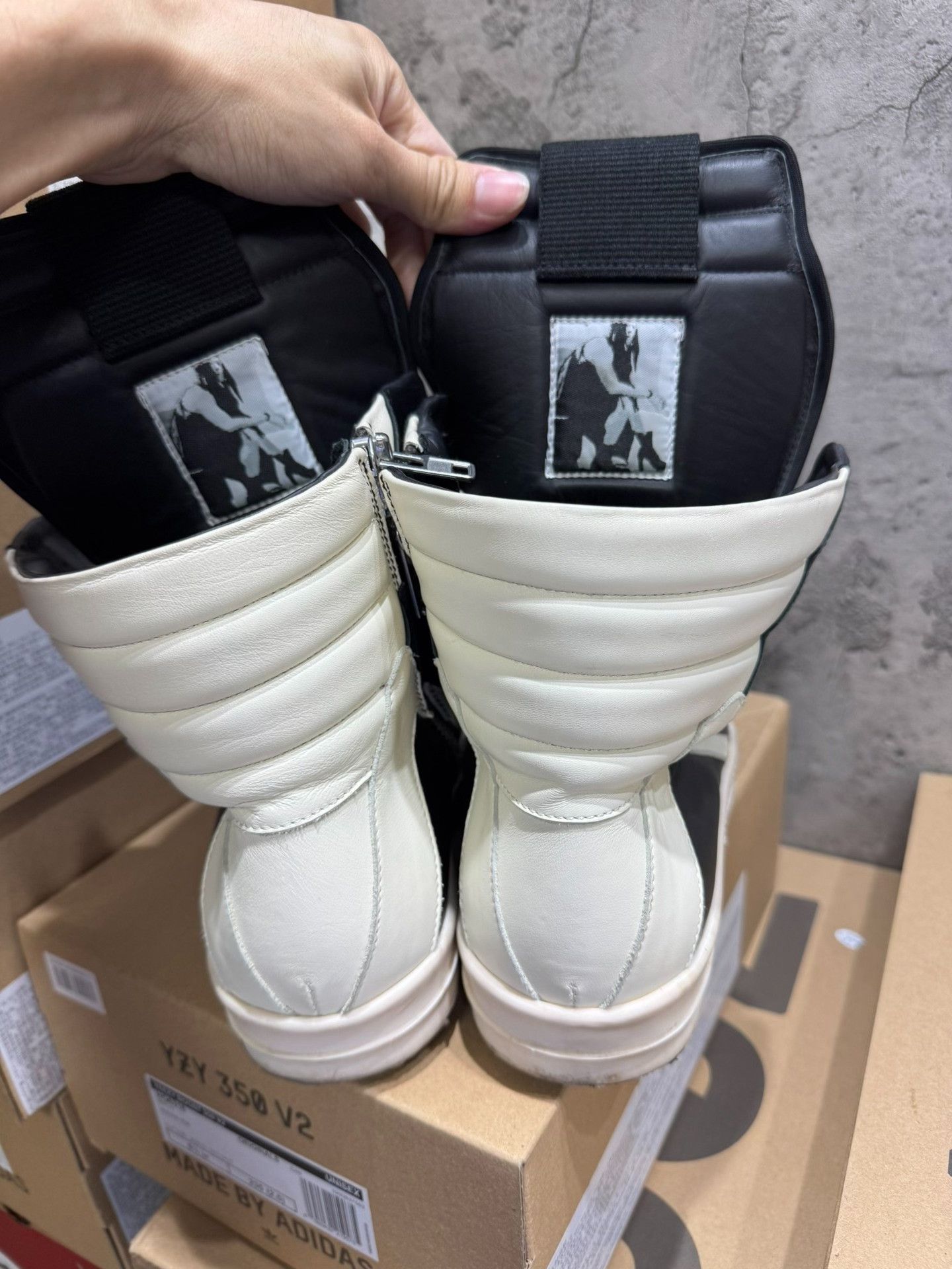 Rick Owens Rick Owens Leather Black Hitop Sneakers 42 Men Size US 9 / EU 42 - 6 Thumbnail