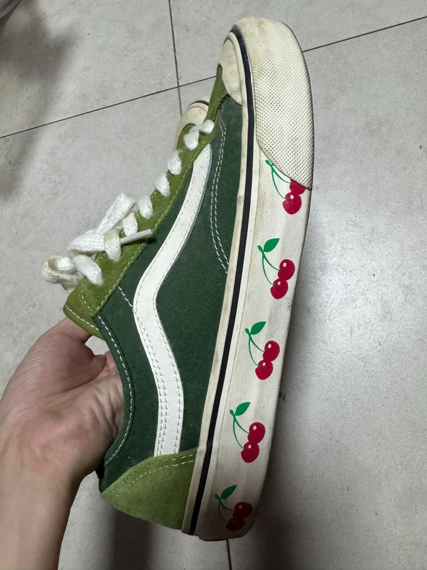 Vans Vans Green Lowtop Sneakers 36 Men Size US 5 / EU 37 - 7 Thumbnail
