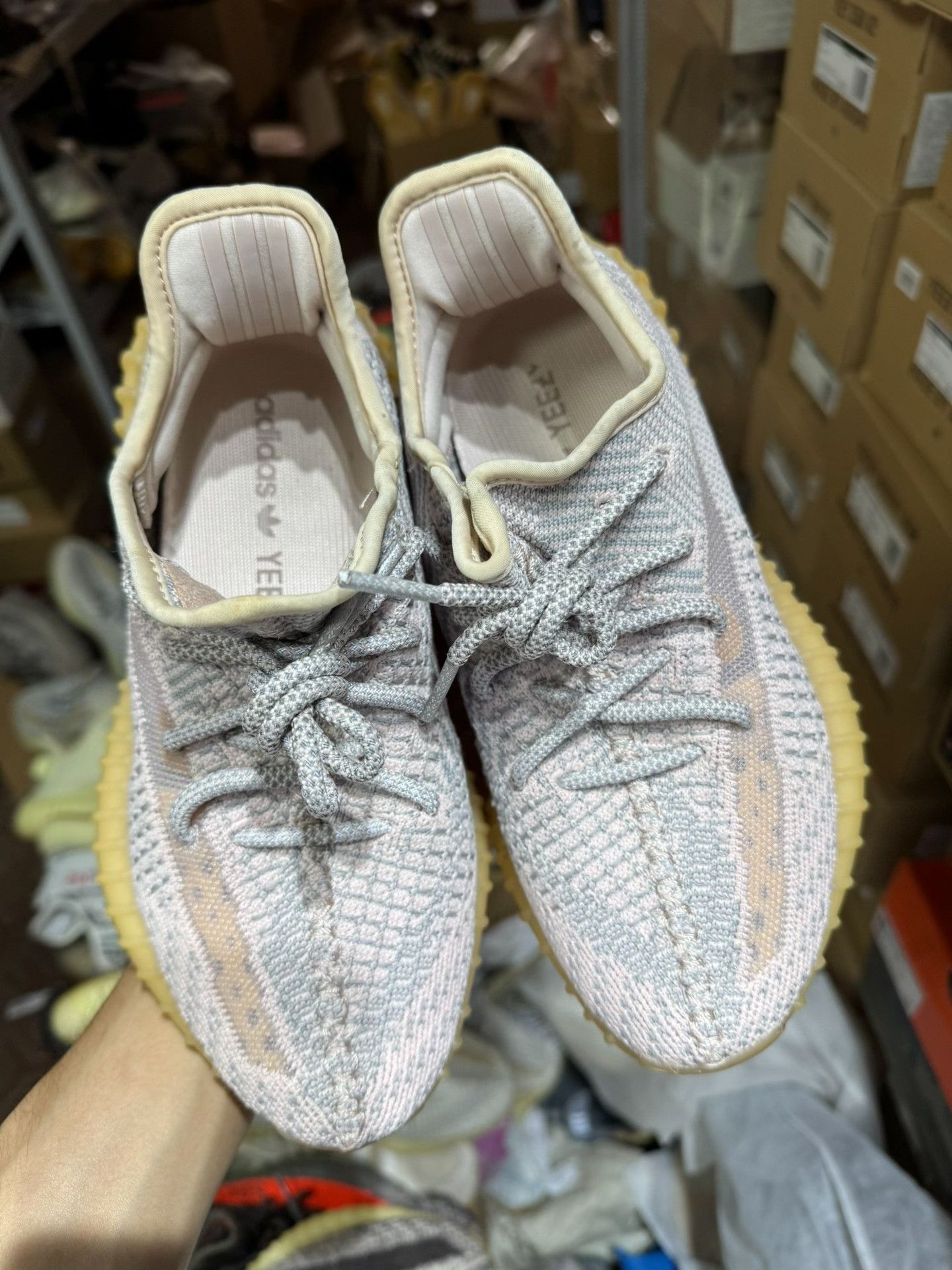 Adidas Adidas YEEZY350 Pink Lowtop Sneakers S Men Size US 10 / EU 43 - 3 Thumbnail