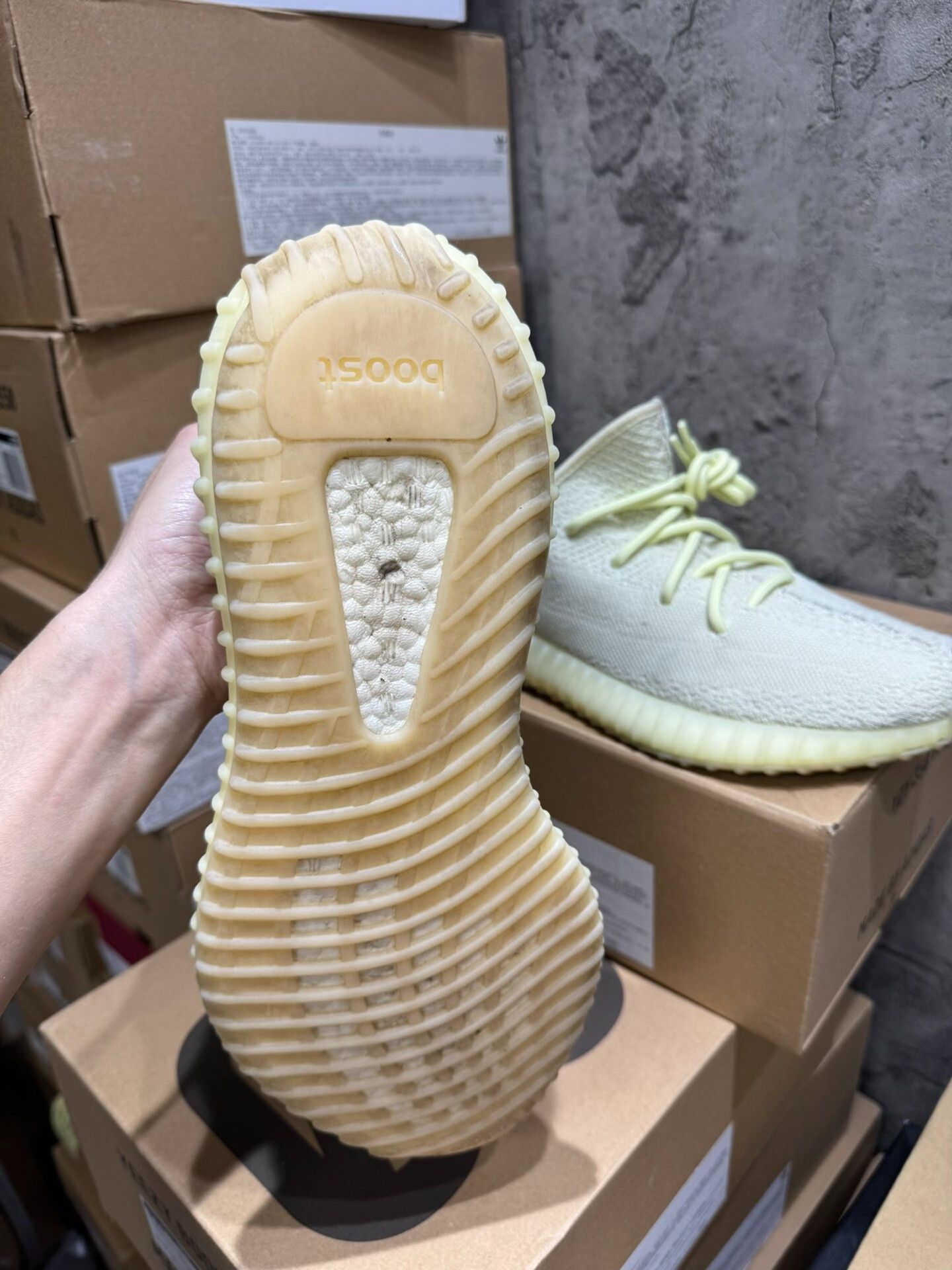 Adidas Adidas YEEZY350 Yellow Lowtop Sneakers 10.5 Men Size US 10.5 / EU 43-44 - 7 Thumbnail