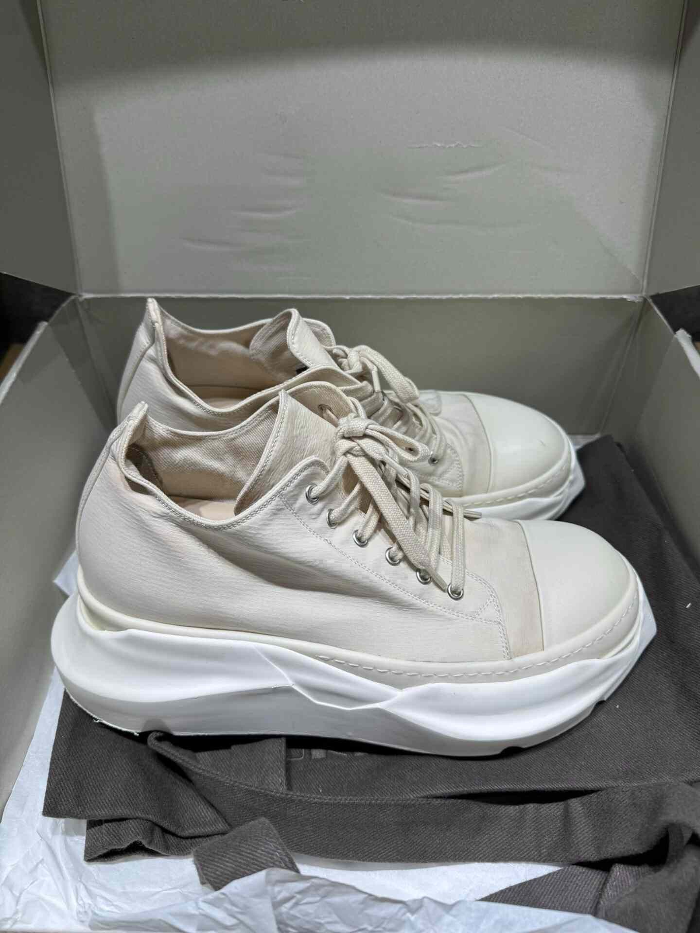 Rick Owens Rick Owens White Lowtop Sneakers 43 Men Size US 10 / EU 43 - 2 Thumbnail
