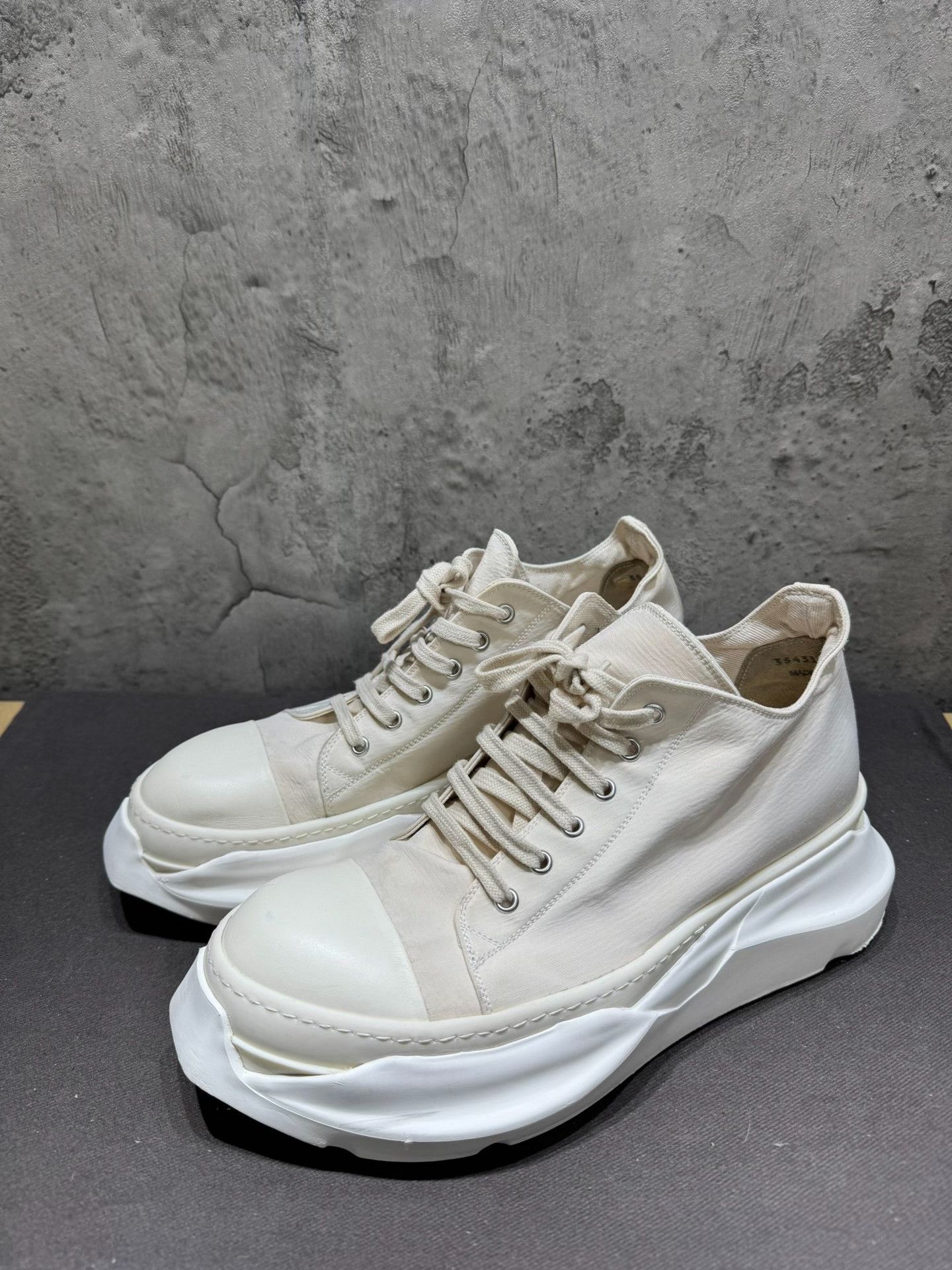 Rick Owens Rick Owens White Lowtop Sneakers 43 Men Size US 10 / EU 43 - 3 Thumbnail