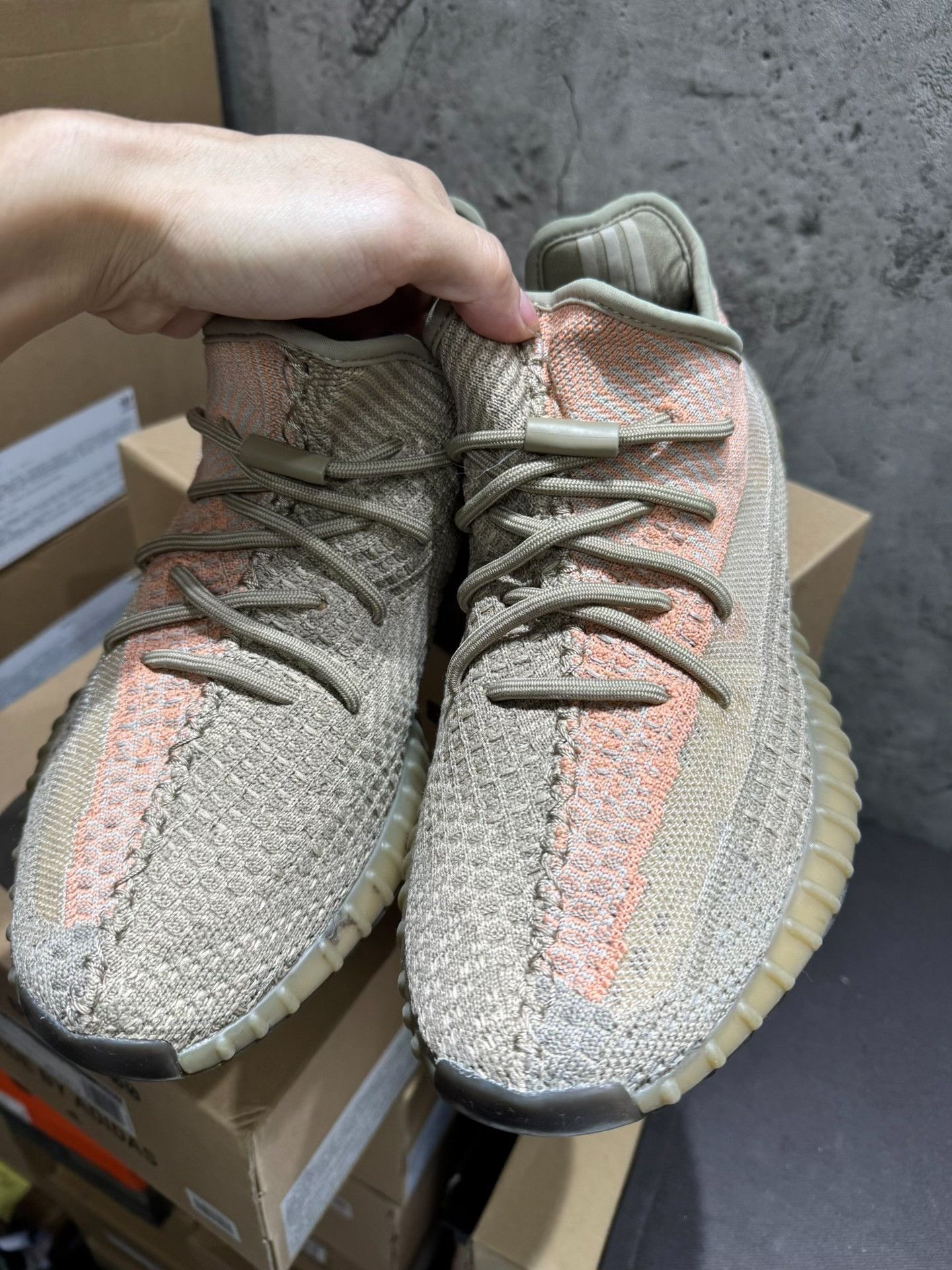 Adidas Adidas YEEZY350 Orange Lowtop Sneakers S Men Size US 10 / EU 43 - 3 Thumbnail