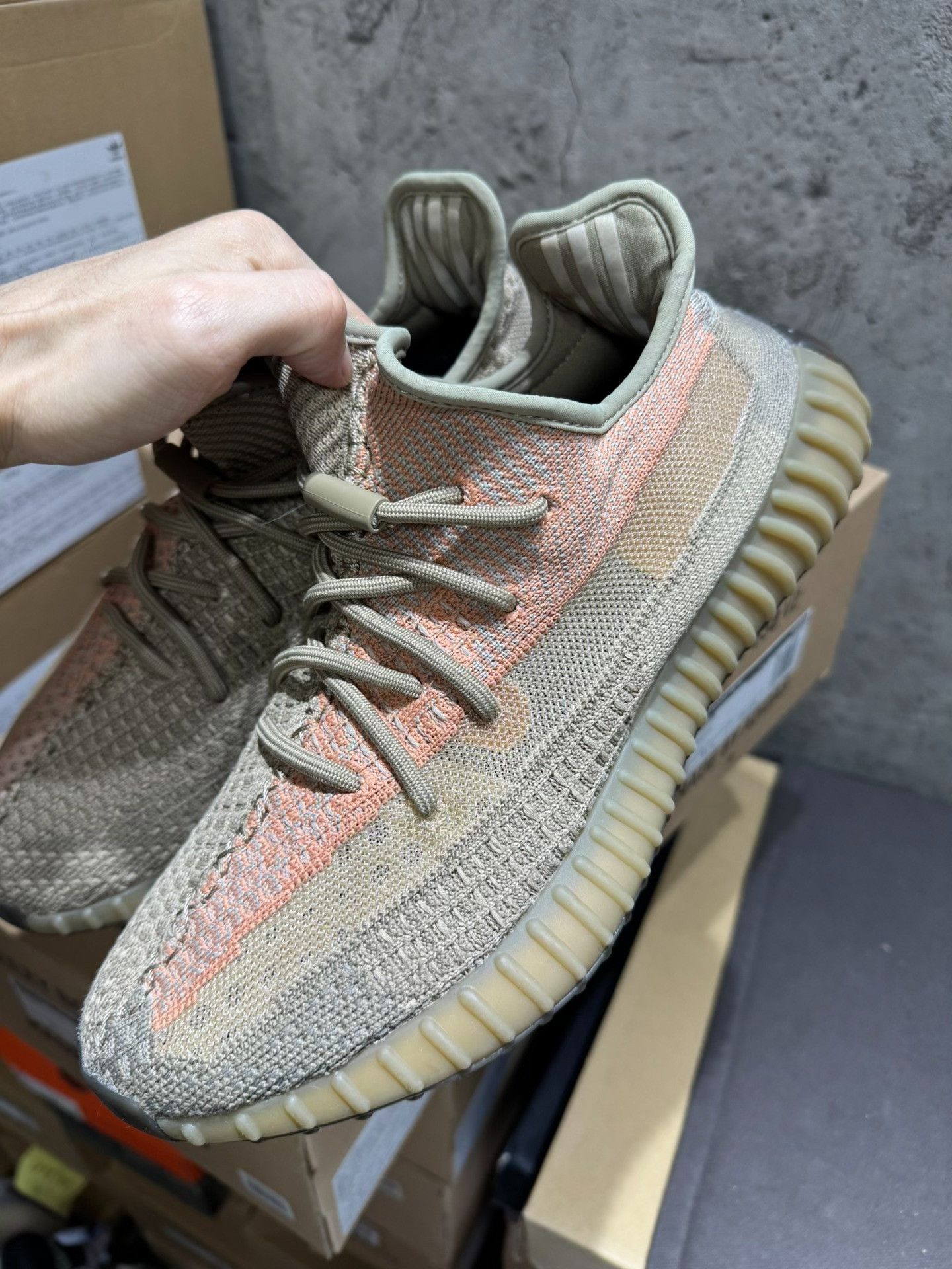 Adidas Adidas YEEZY350 Orange Lowtop Sneakers S Men Size US 10 / EU 43 - 2 Thumbnail