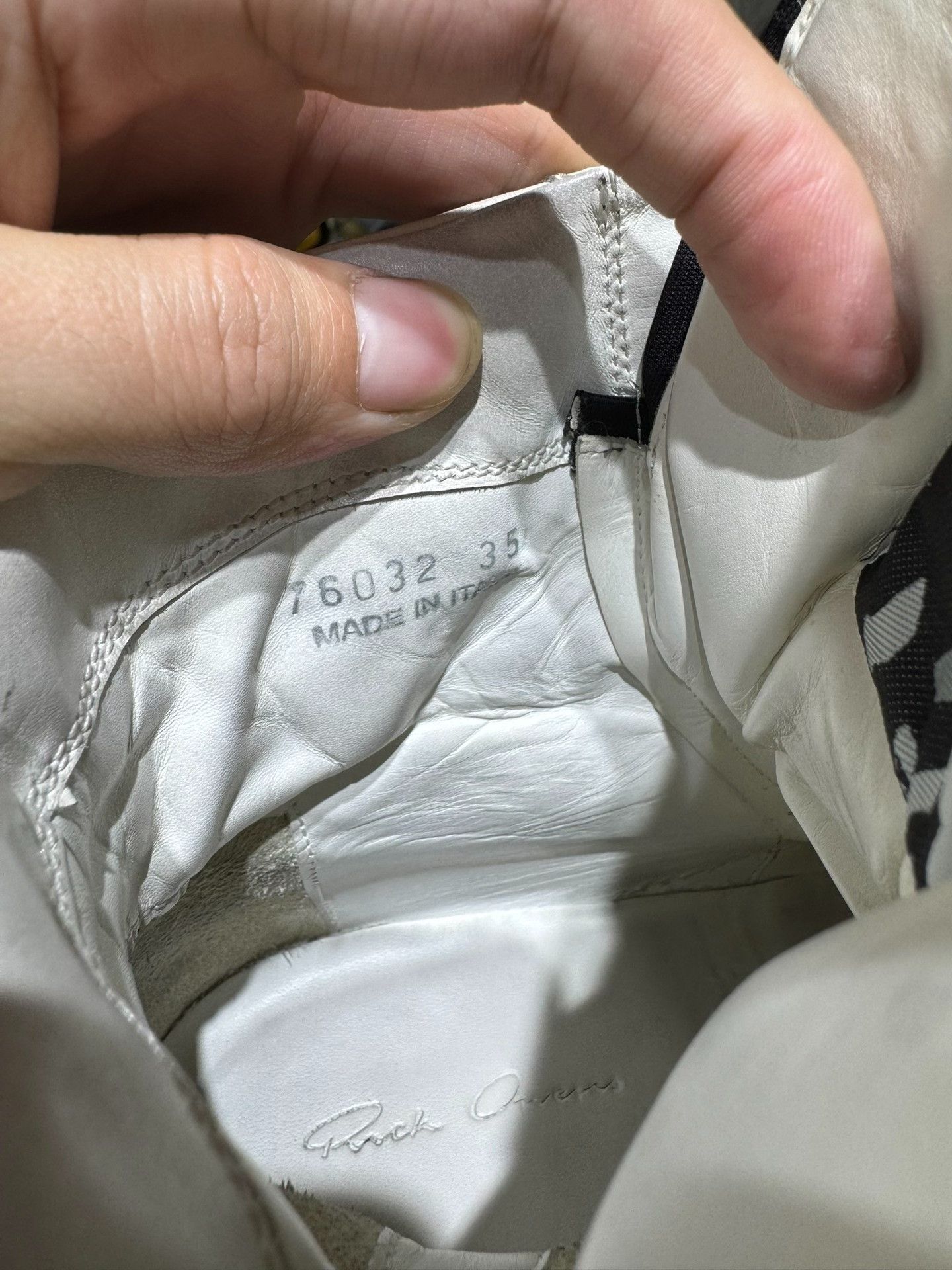 Rick Owens Rick Owens White Hitop Sneakers 35 Women Size US 5 / IT 35 - 2 Thumbnail