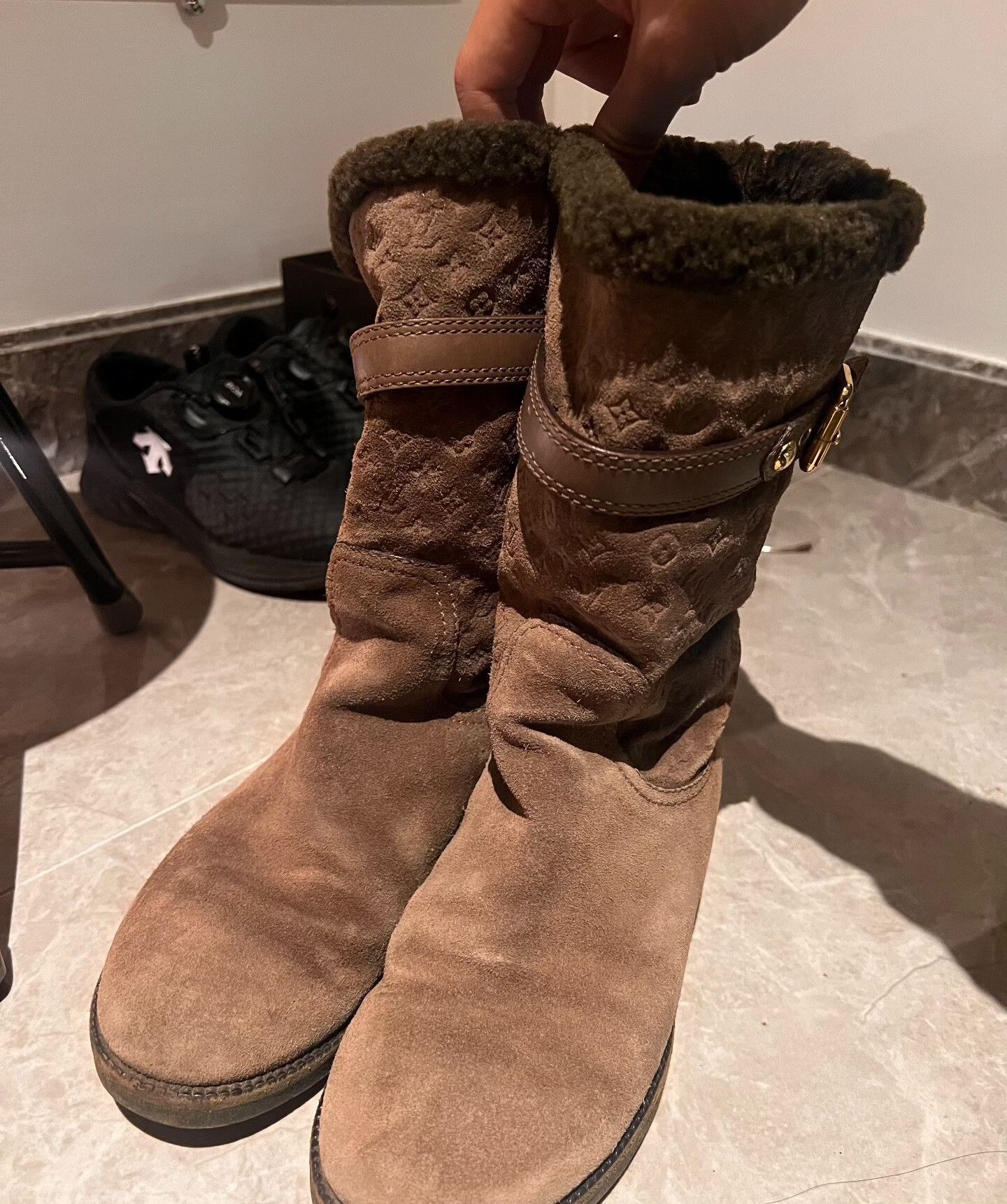 Louis Vuitton Louis Vuitton Wool Boots 39 Women Size US 8.5 / IT 38.5 - 5 Thumbnail