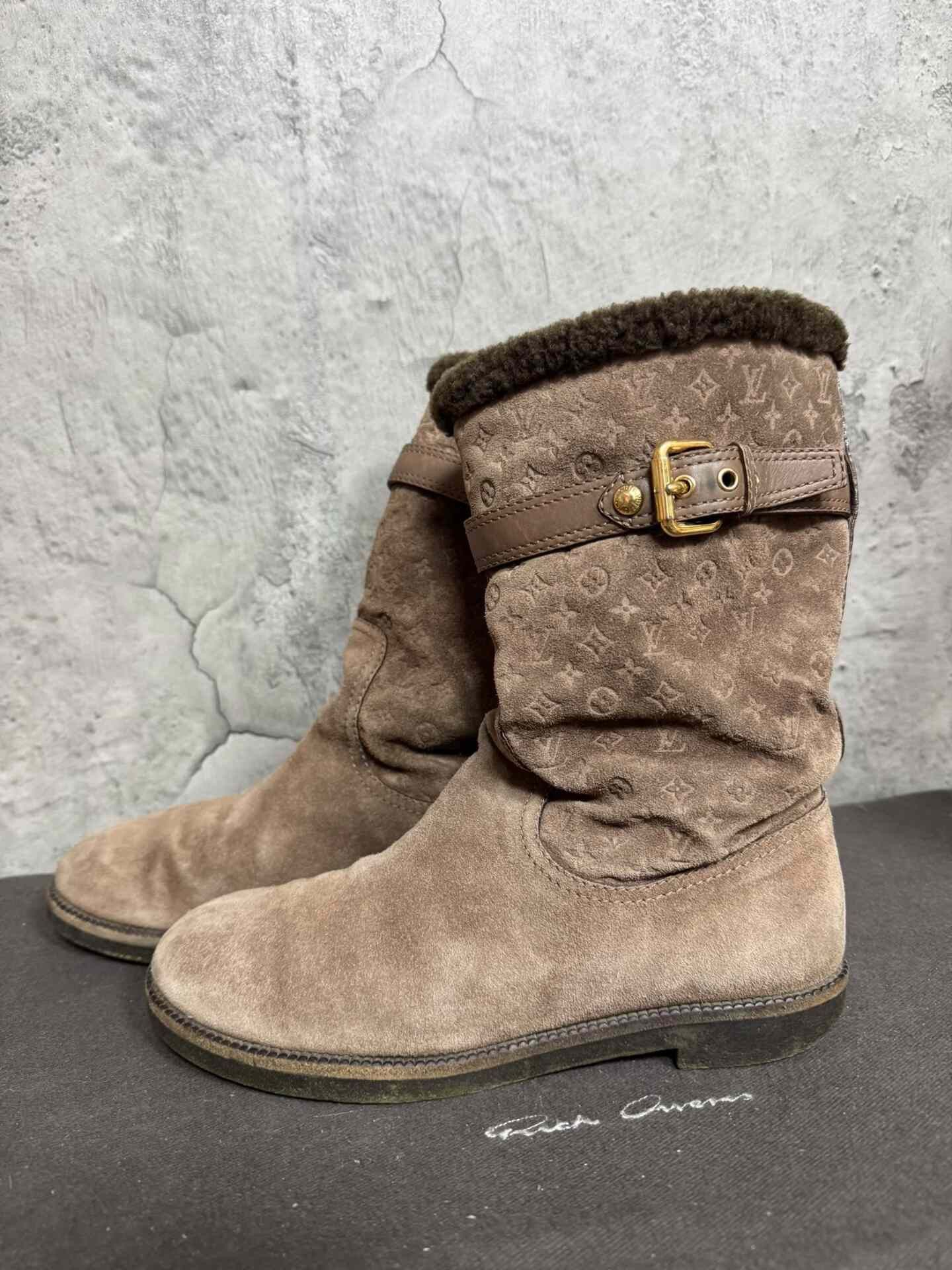 Louis Vuitton Louis Vuitton Wool Boots 39 Women Size US 8.5 / IT 38.5 - 6 Thumbnail