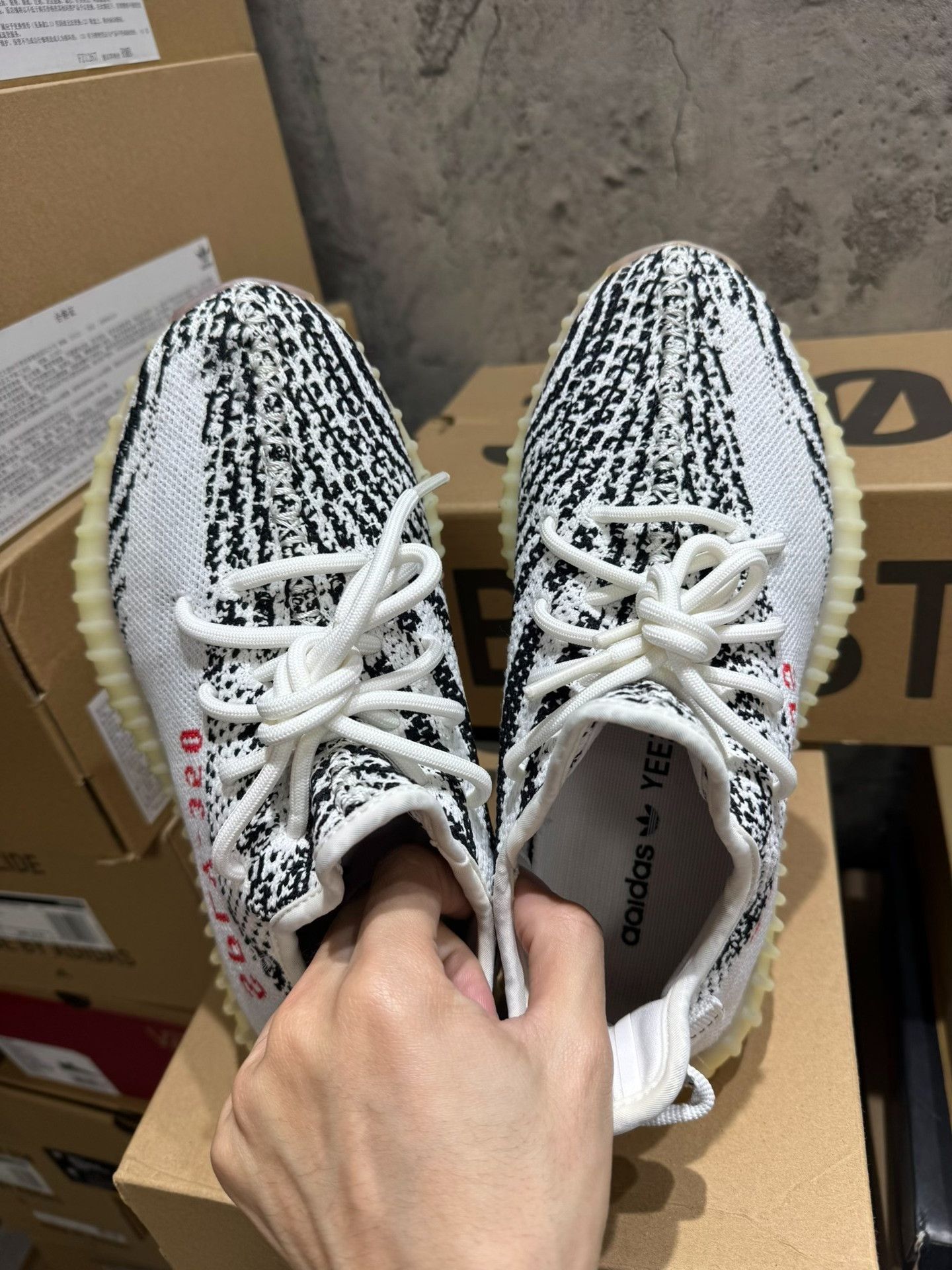 Adidas Adidas YEEZY350 White Lowtop Sneakers 38 Men Size US 6 / EU 39 - 2 Thumbnail