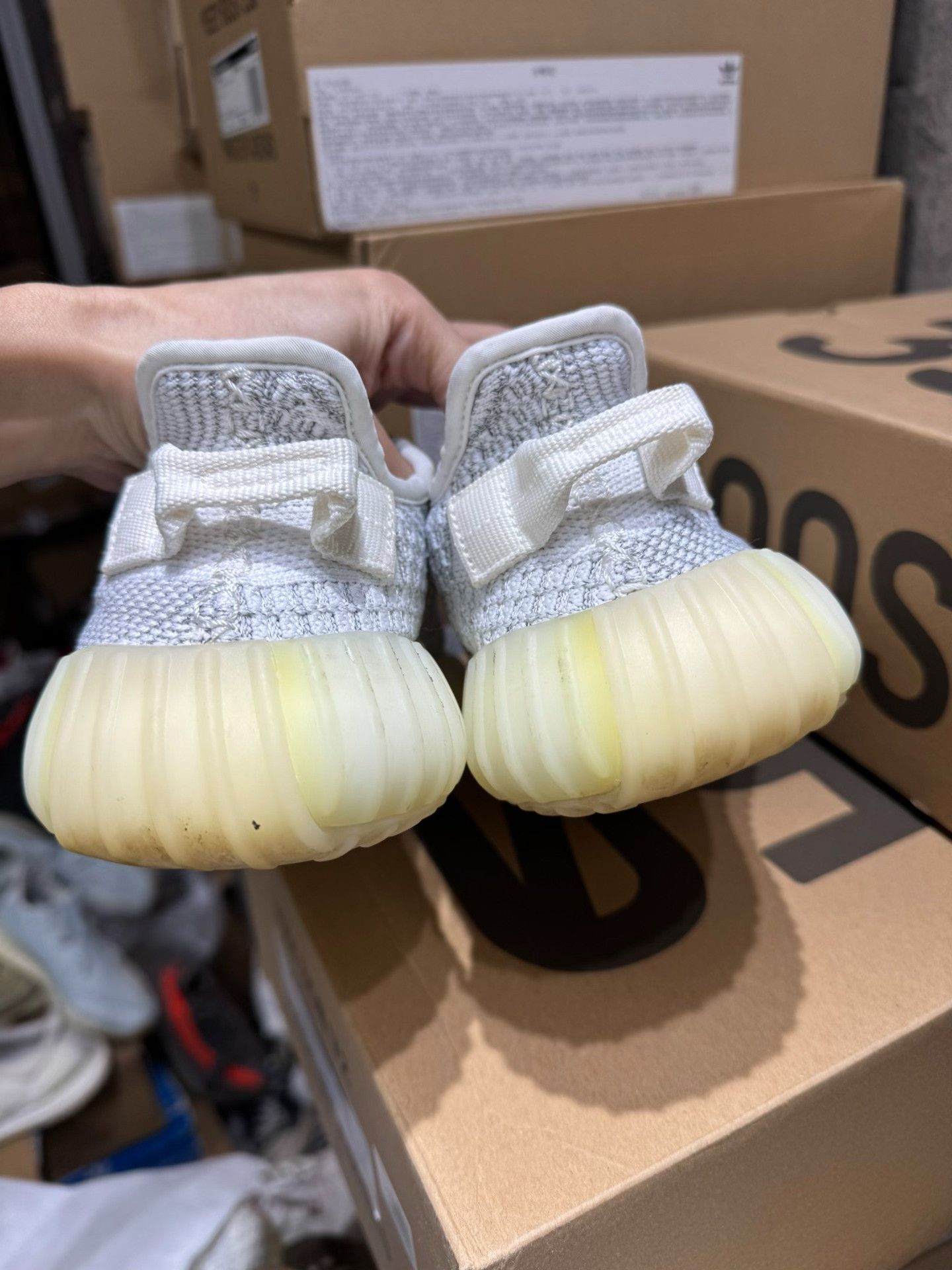 Adidas Adidas YEEZY350 White Lowtop Sneakers 36 Men Size US 5 / EU 37 - 7 Thumbnail