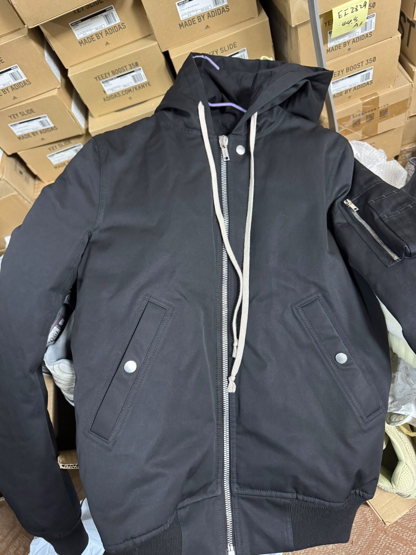Rick Owens Rick Owens Down Cotton Black Heavy Coat S Men Size US S / EU 44-46 / 1 - 3 Thumbnail