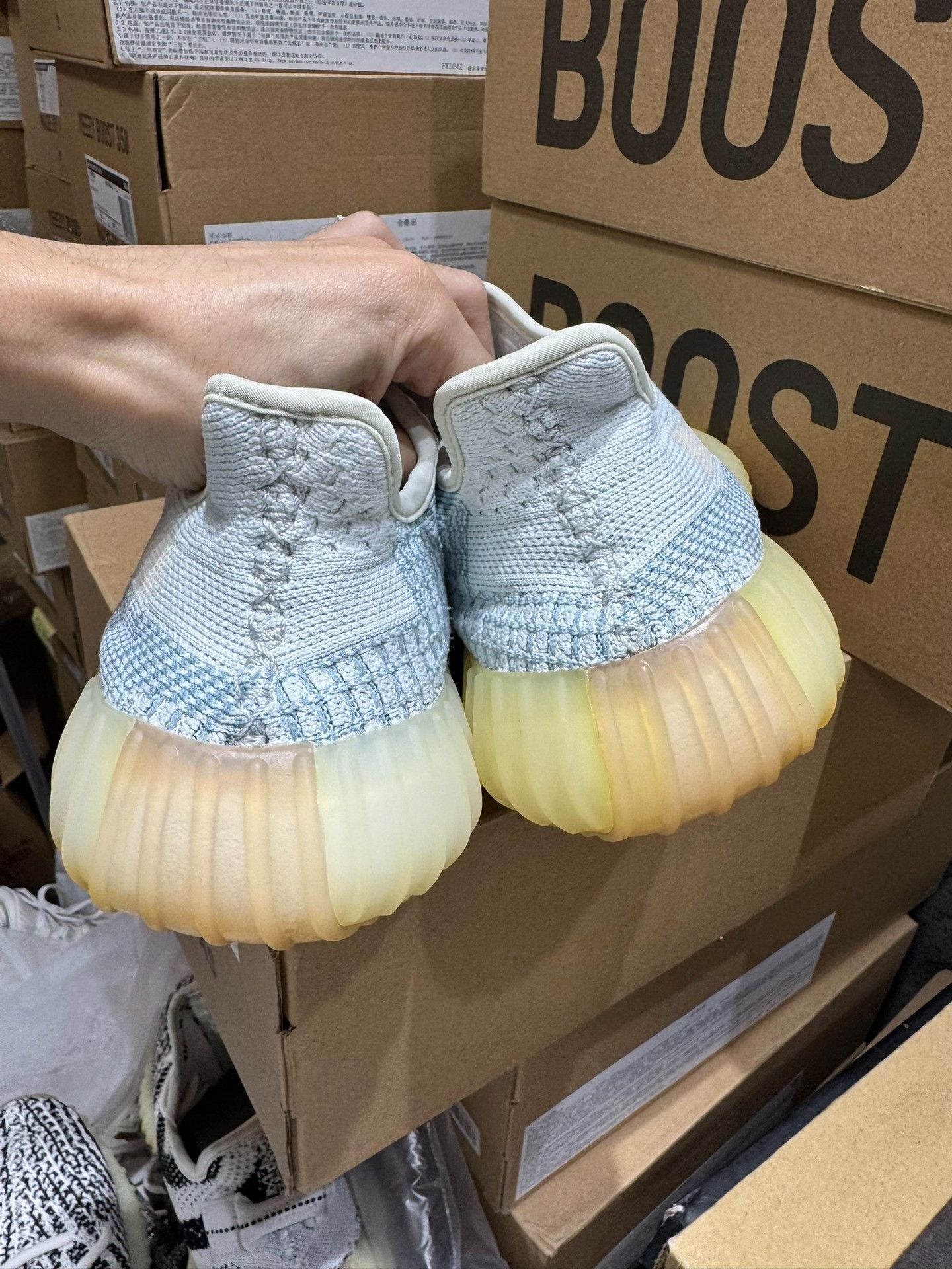 Adidas Adidas YEEZY350 White Lowtop Sneakers 38 Men Size US 6 / EU 39 - 8 Thumbnail
