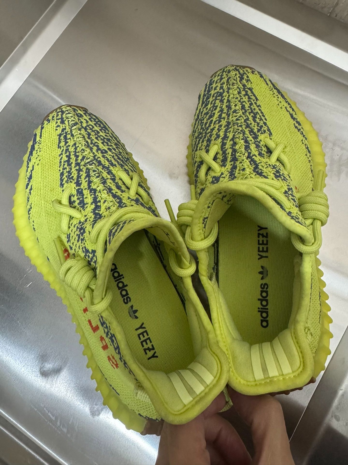 Adidas Adidas YEEZY350 Yellow Lowtop Sneakers 37 Men Size US 5 / EU 37 - 2 Thumbnail