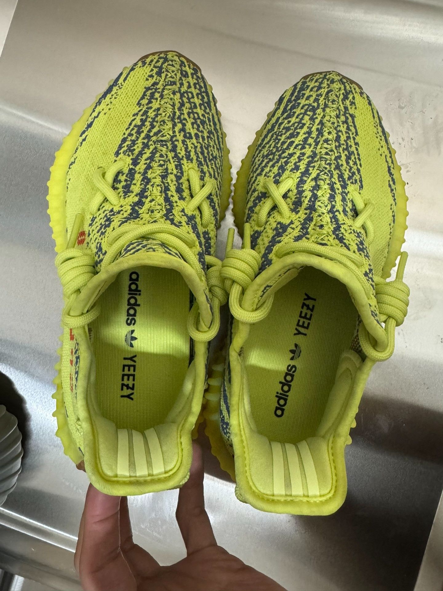 Adidas Adidas YEEZY350 Yellow Lowtop Sneakers 37 Men Size US 5 / EU 37 - 3 Thumbnail