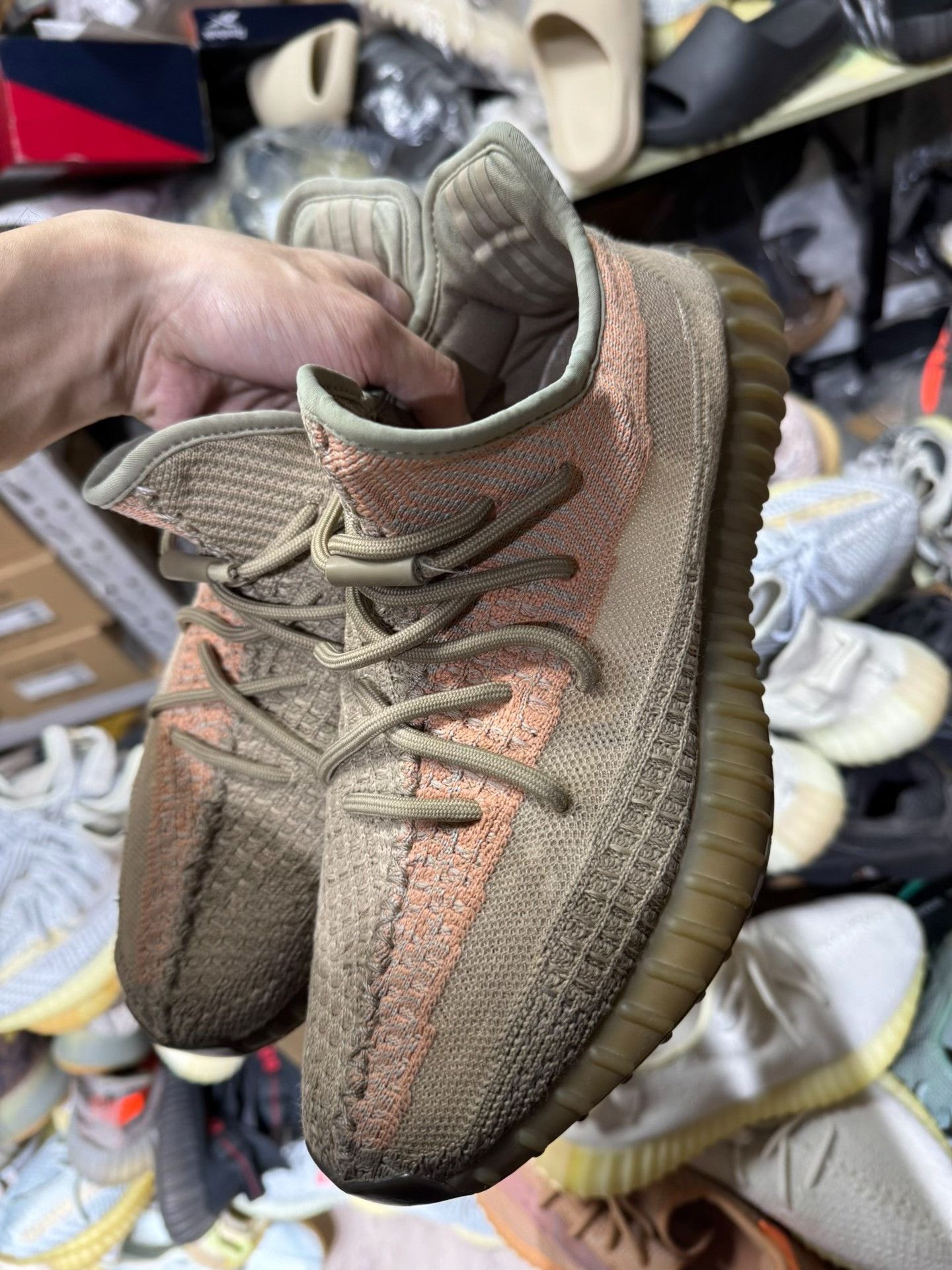 Adidas Adidas YEEZY350 Orange Lowtop Sneakers S Men Size US 10 / EU 43 - 8 Thumbnail