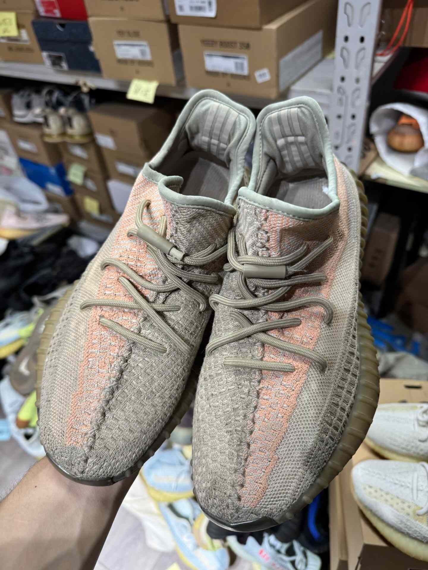 Adidas Adidas YEEZY350 Orange Lowtop Sneakers S Men Size US 10 / EU 43 - 5 Thumbnail