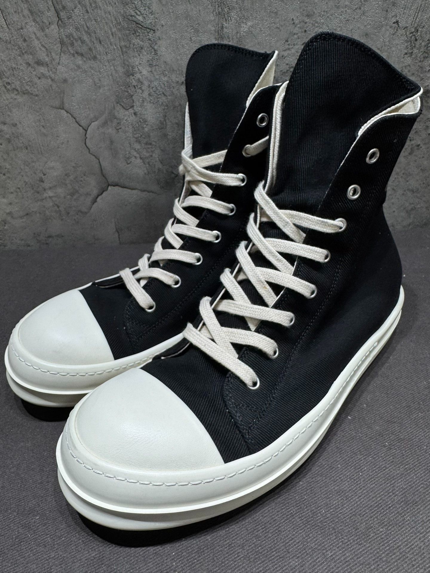 Rick Owens Rick Owens Black Hitop Sneakers 23 Men Size US 10 / EU 43 - 3 Thumbnail