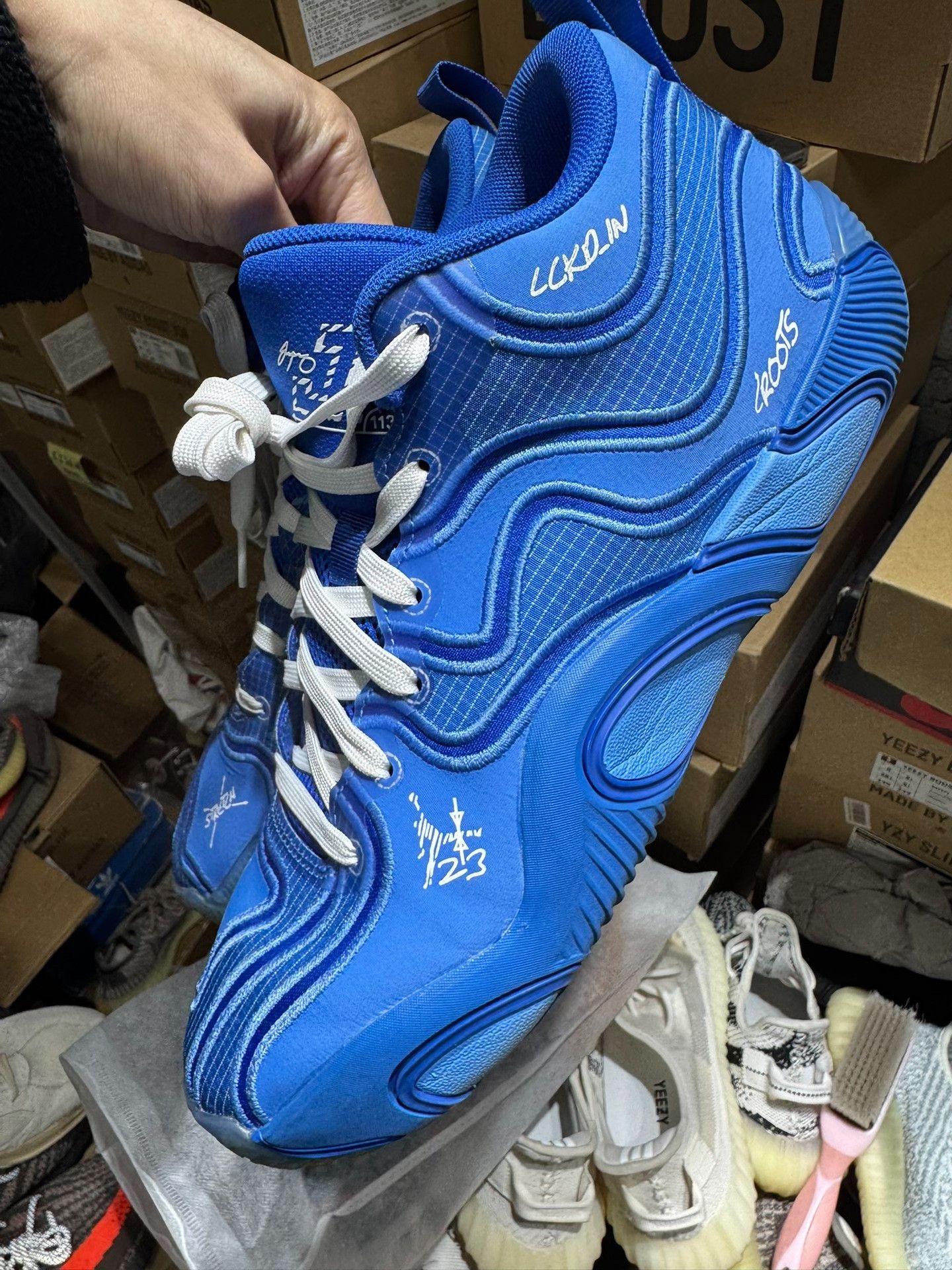 Nike Nike Basketball Blue Lowtop Sneakers 9.5 Men Size US 9.5 / EU 42-43 - 7 Thumbnail