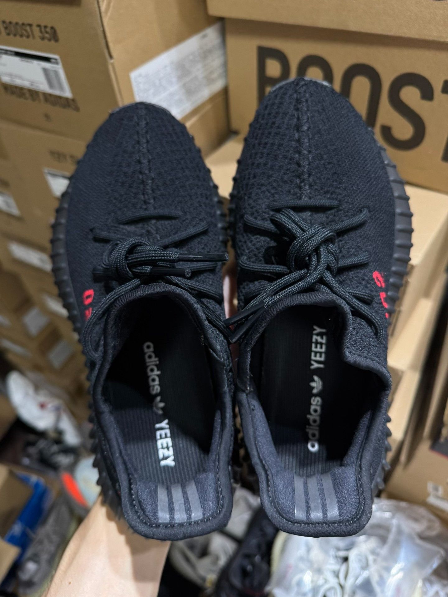 Adidas Adidas YEEZY350 Black Lowtop Sneakers 40 Men Size US 7.5 / EU 40-41 - 3 Thumbnail