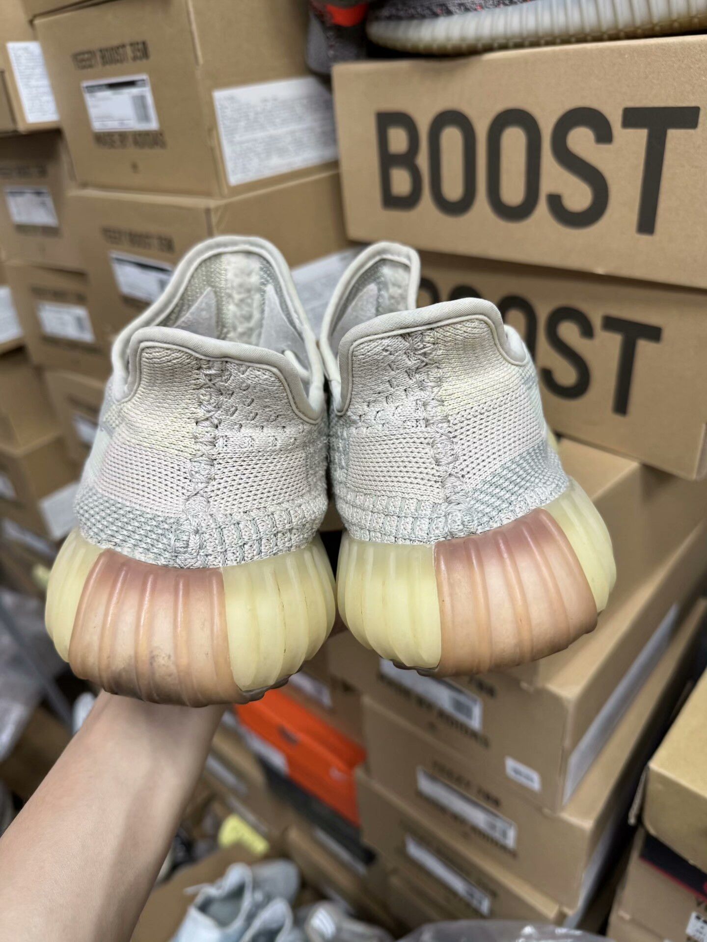Yeezy Yeezy Patchwork Pink Lowtop Sneakers 42 Men Size US 9 / EU 42 - 4 Thumbnail