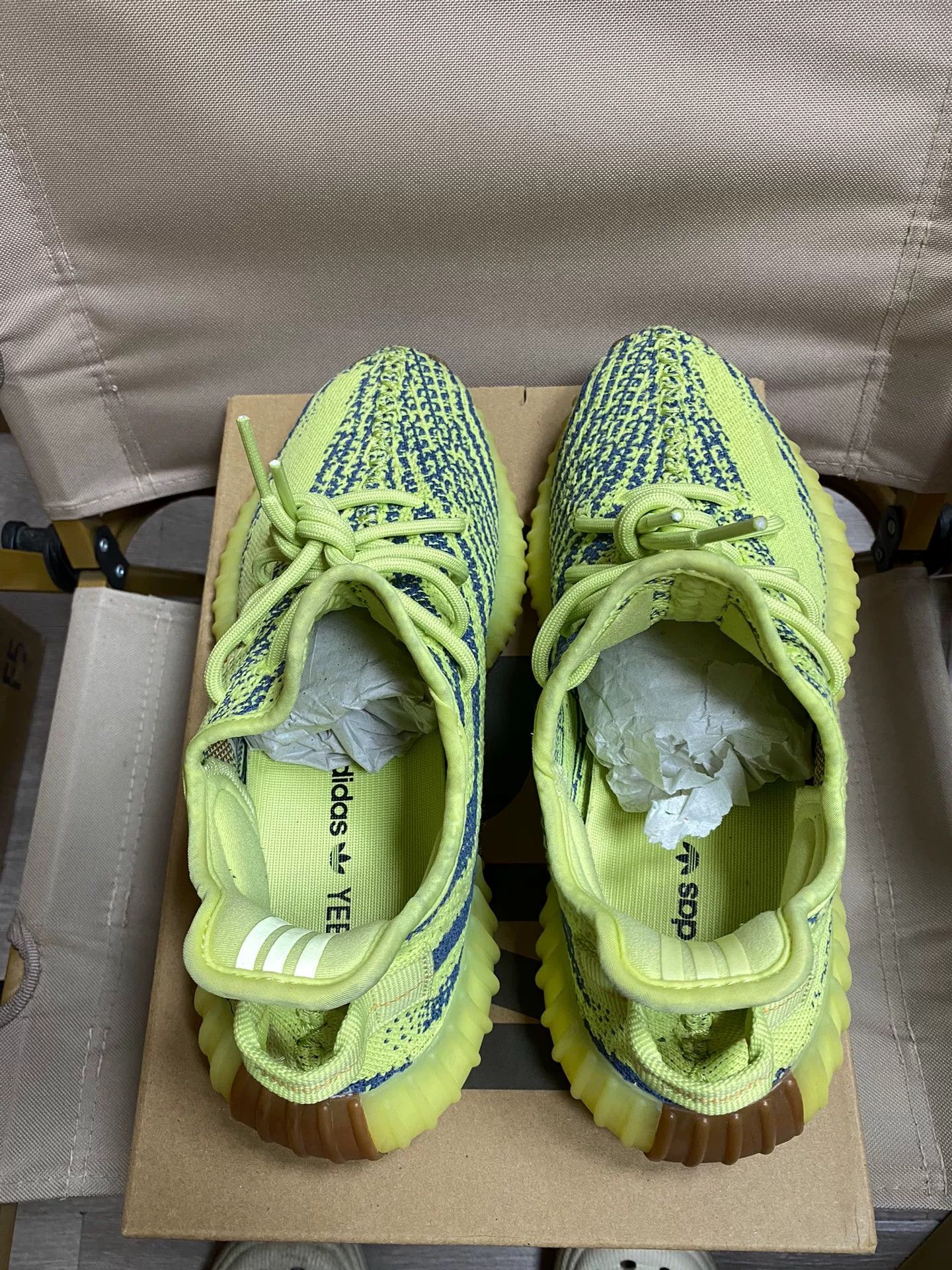 Adidas Adidas YEEZY350 Yellow Lowtop Sneakers 41 Men Size US 8.5 / EU 41-42 - 2 Thumbnail