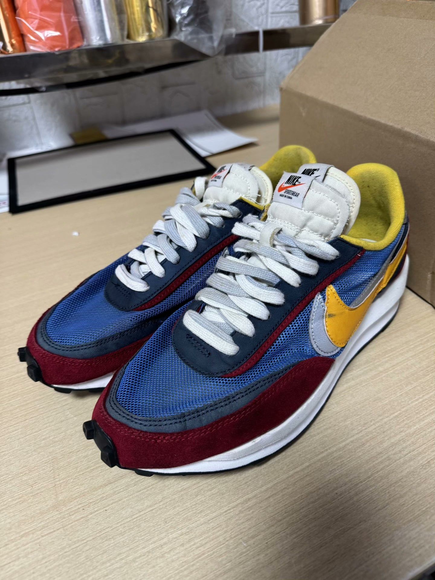 Nike Nike SACAI Blue Lowtop Sneakers 10 Men Size US 10 / EU 43 - 2 Thumbnail