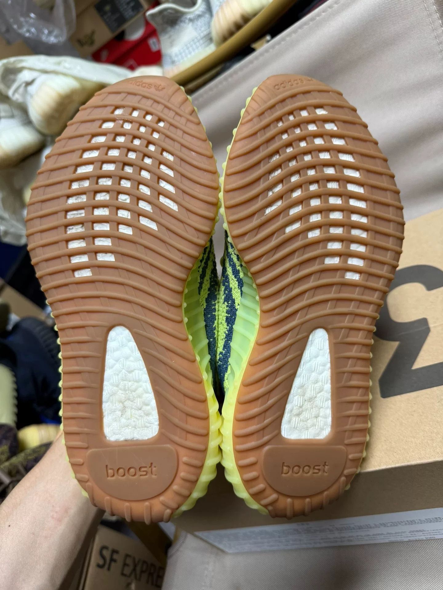 Adidas Adidas YEEZY350 Yellow Lowtop Sneakers 38 Men Size US 6 / EU 39 - 8 Thumbnail