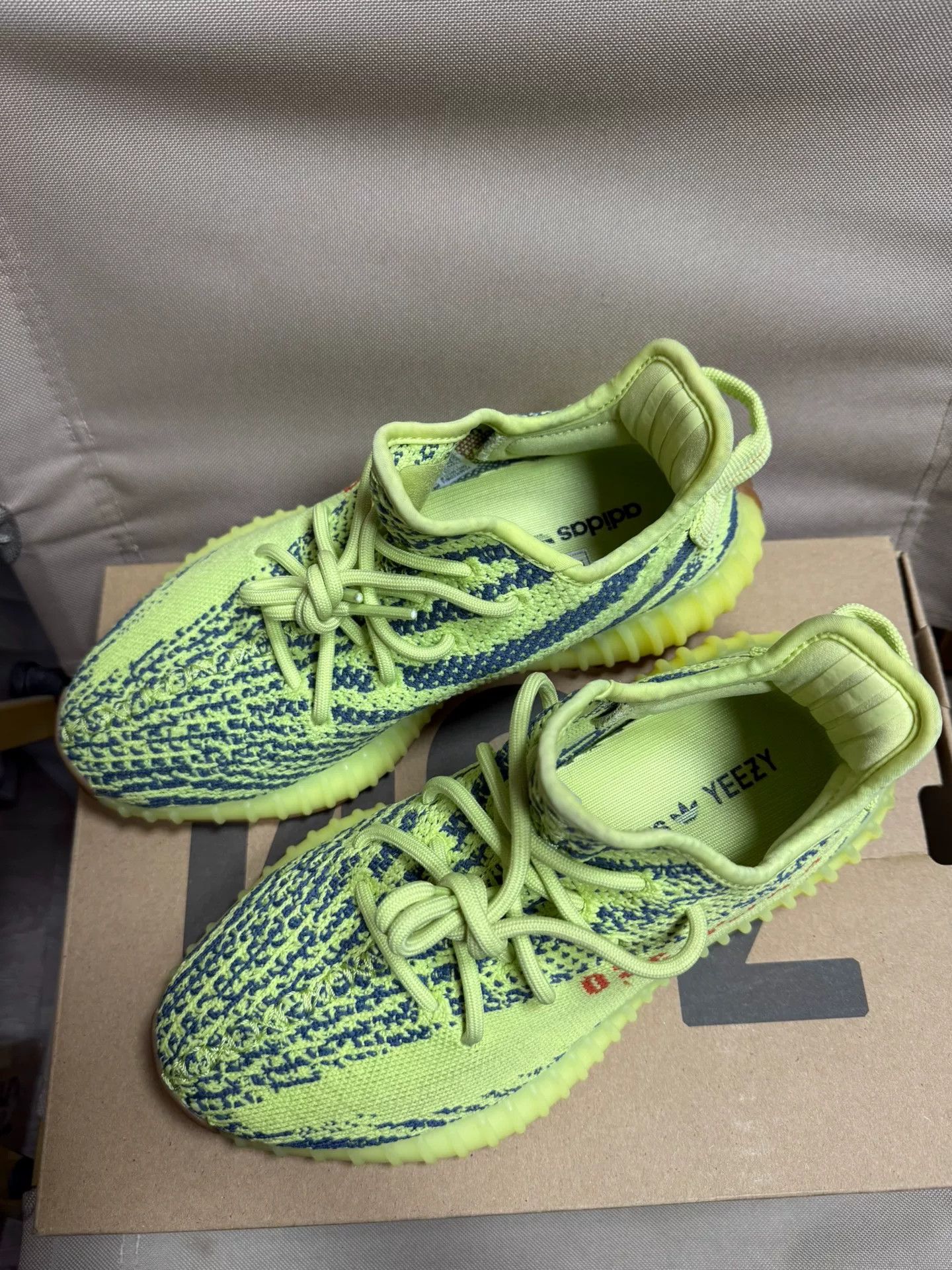 Adidas Adidas YEEZY350 Yellow Lowtop Sneakers 38 Men Size US 6 / EU 39 - 2 Thumbnail