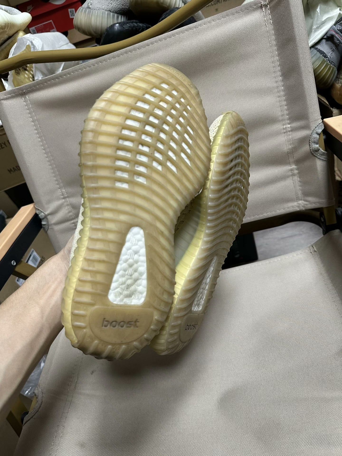 Adidas Adidas YEEZY350 Limited Yellow Lowtop Sneakers 36 Men Size US 5 / EU 37 - 4 Thumbnail
