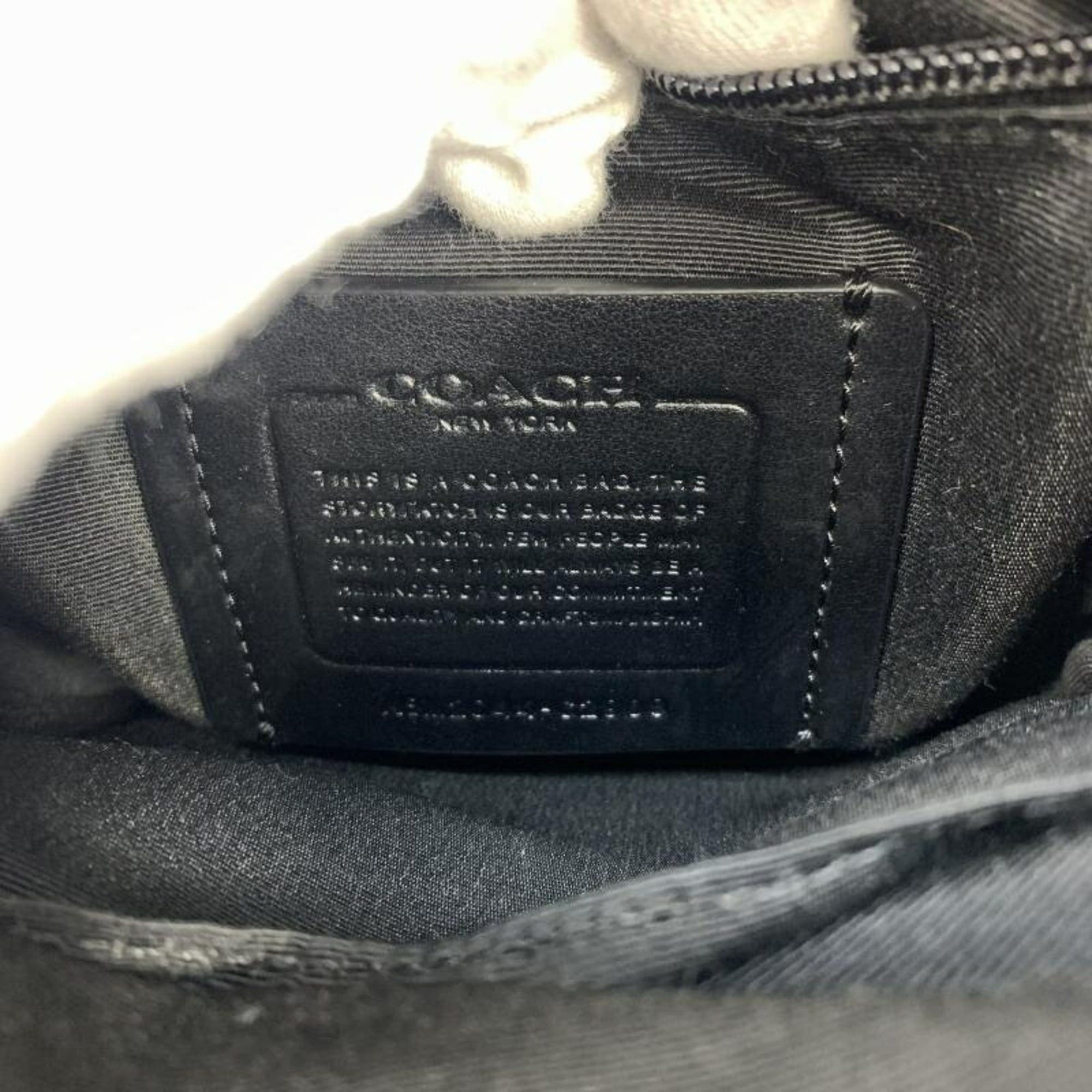 Coach COACH Leather Shoulder Bag, Navy Size ONE SIZE - 6 Thumbnail