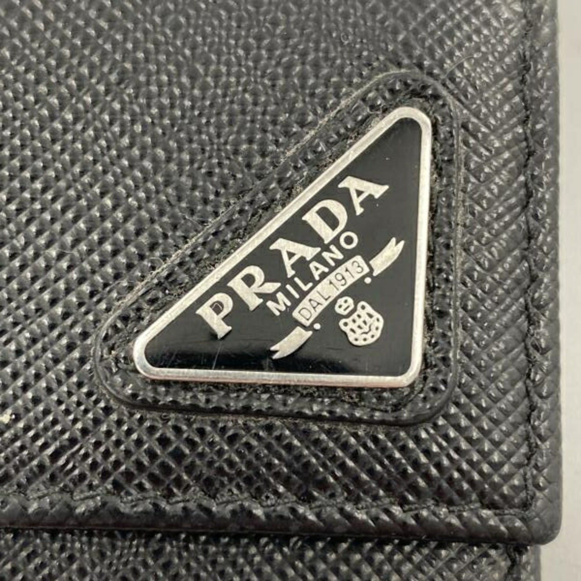 Prada PRADA 6-Key Case, Saffiano Leather, Black Size ONE SIZE - 5 Thumbnail