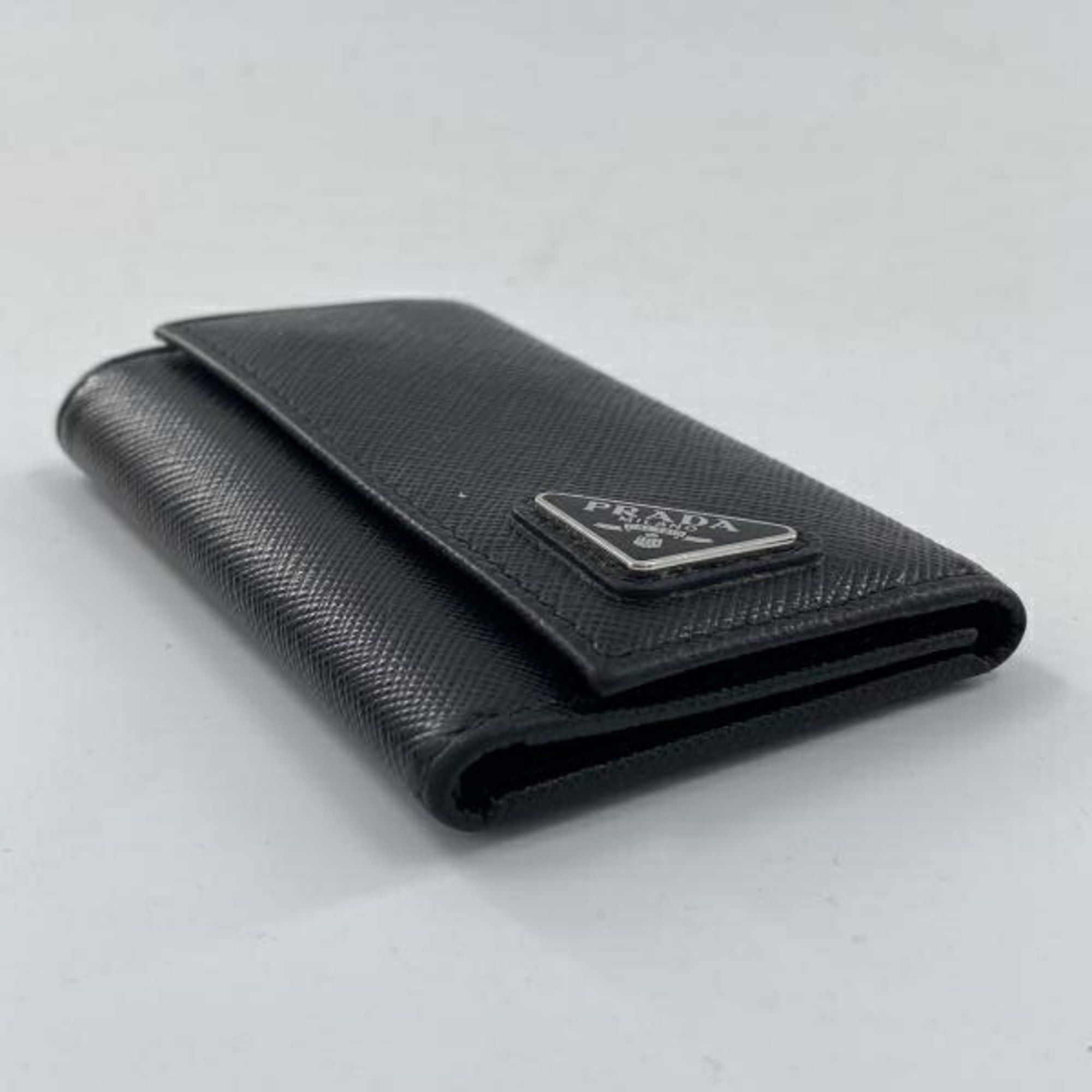 Prada PRADA 6-Key Case, Saffiano Leather, Black Size ONE SIZE - 4 Thumbnail