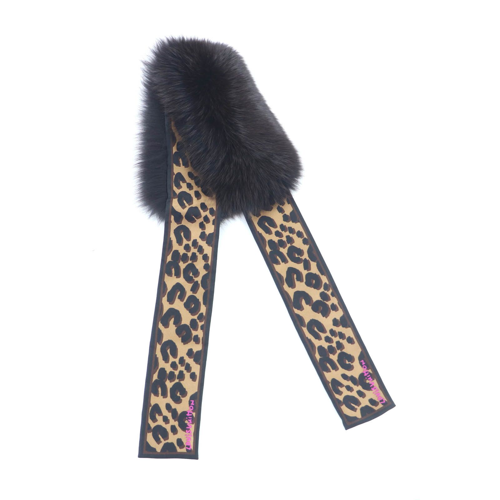 Louis Vuitton Louis Vuitton Louis Vuitton Fox Fur Leopard Scarf Fur Scarf DUTY FREE for USA Size ONE SIZE - 2 Thumbnail