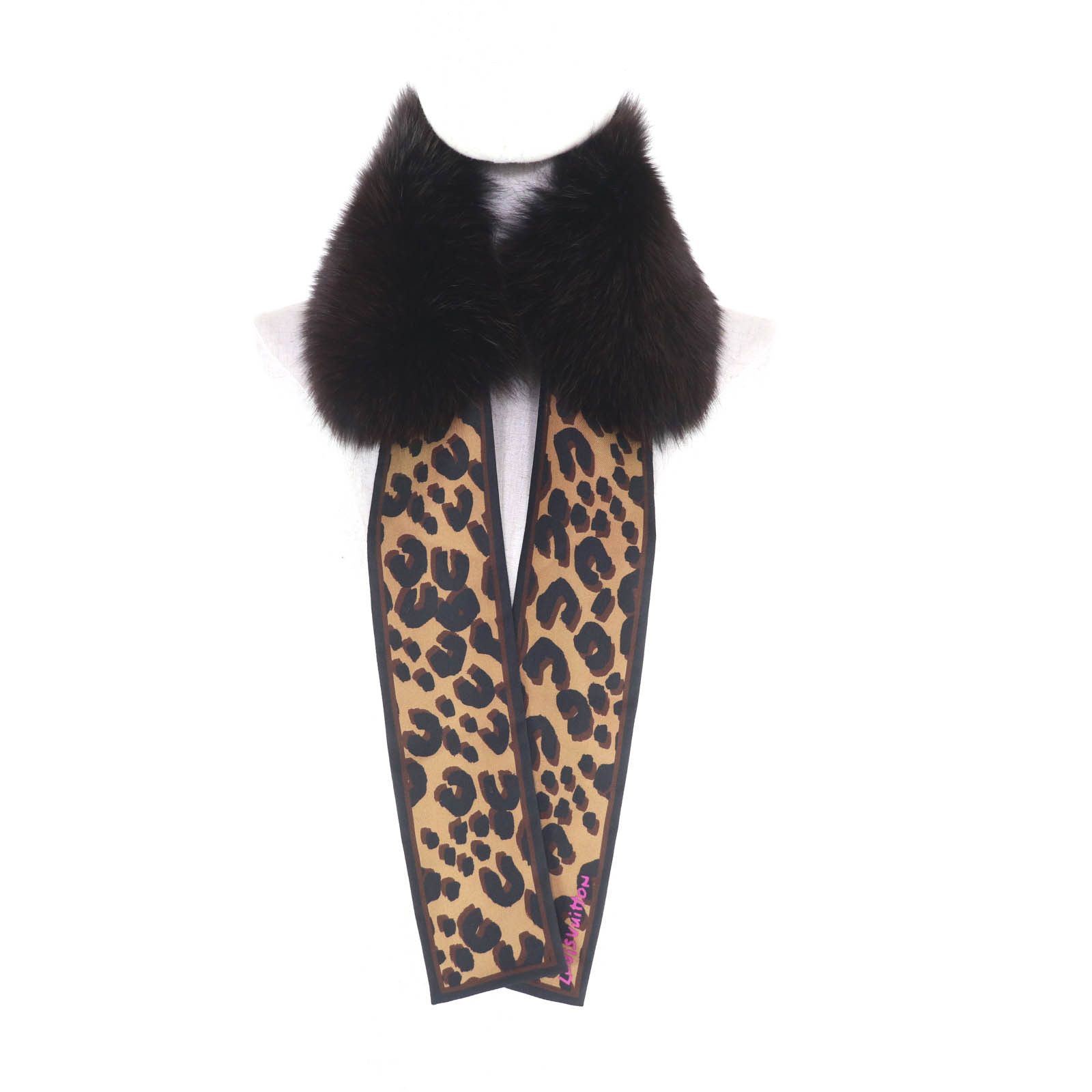 Louis Vuitton Louis Vuitton Louis Vuitton Fox Fur Leopard Scarf Fur Scarf DUTY FREE for USA Size ONE SIZE - 4 Thumbnail
