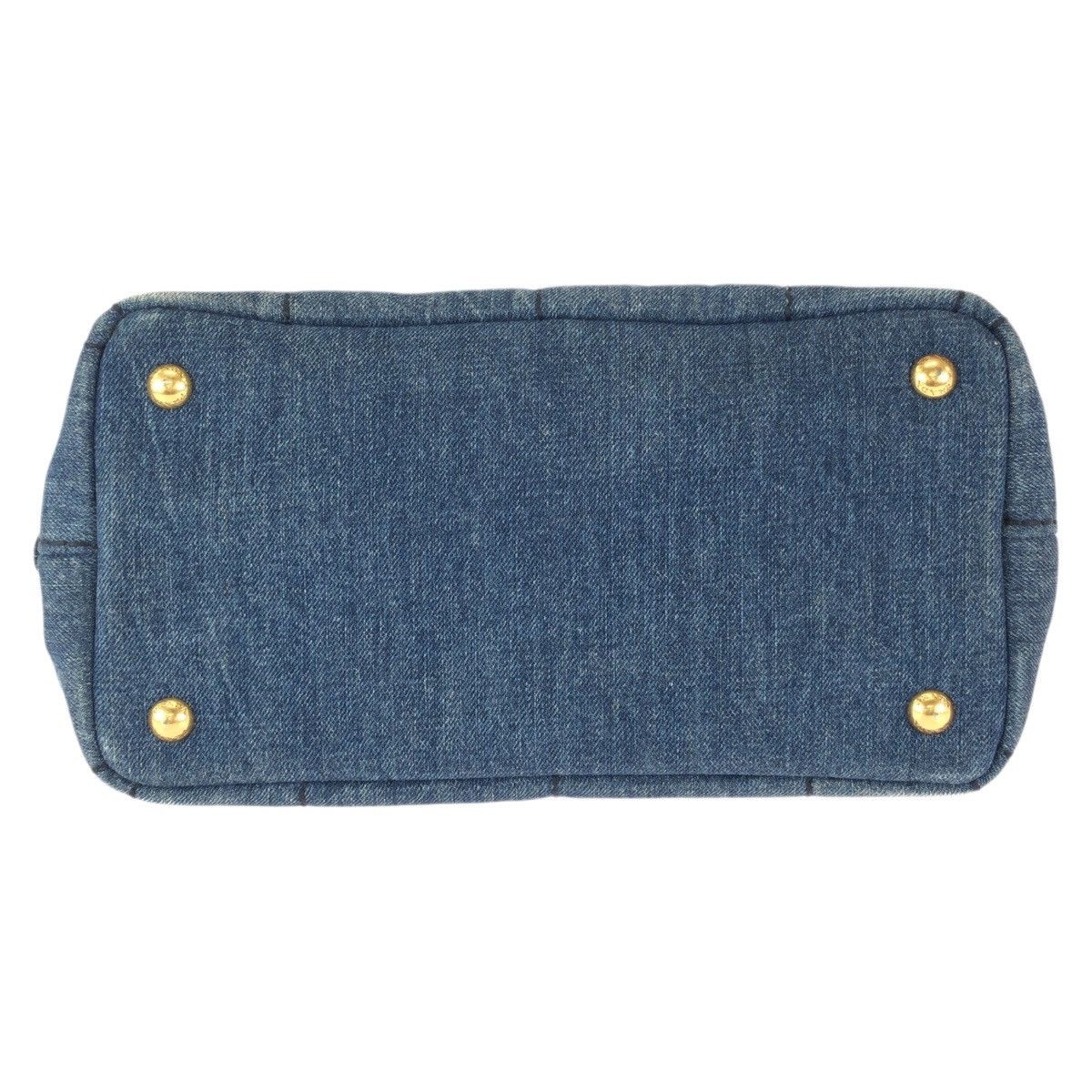 Prada Prada Prada Canapa Denim Tote Bag Textile Tote Bag DUTY FREE for USA Size ONE SIZE - 10 Thumbnail