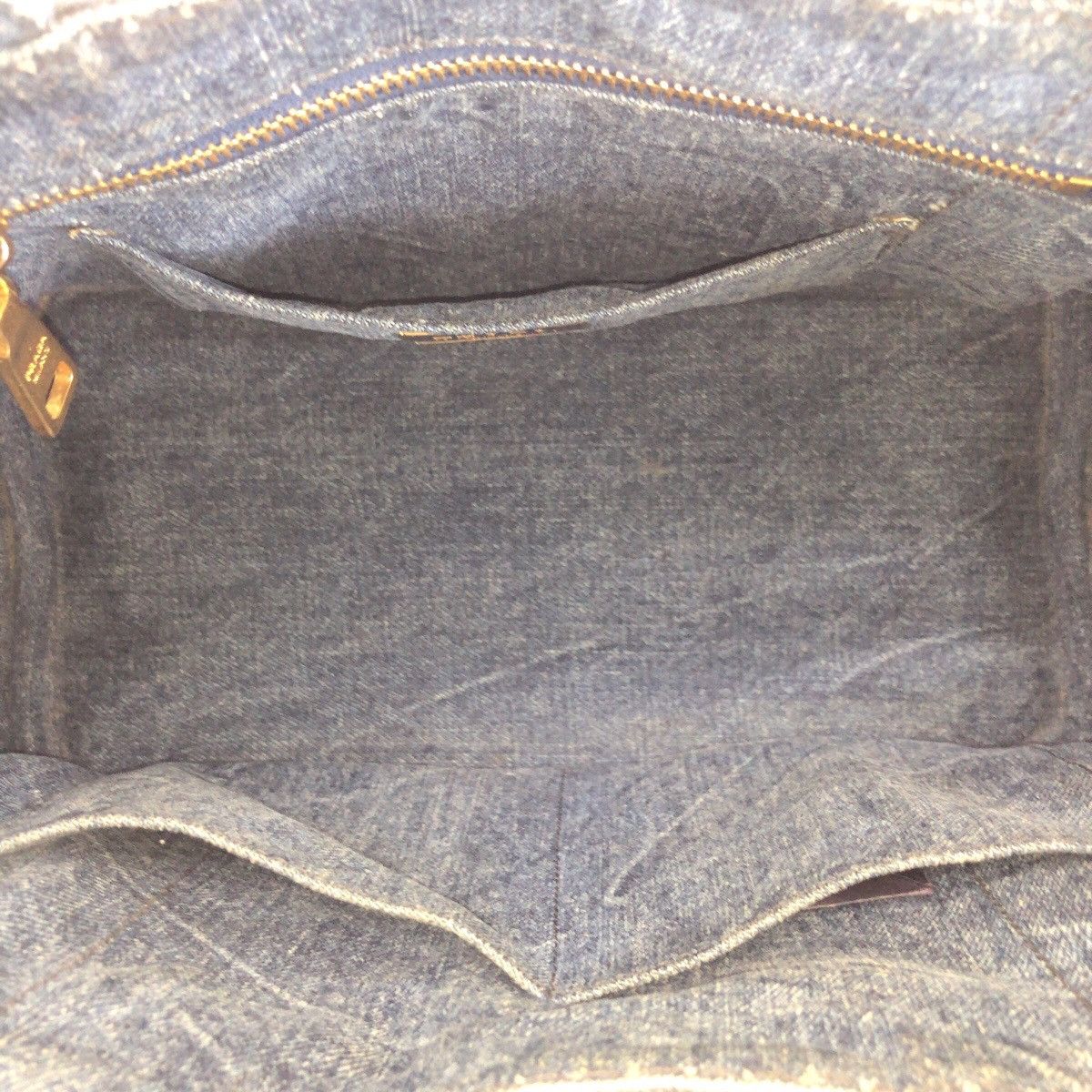 Prada Prada Prada Canapa Denim Tote Bag Textile Tote Bag DUTY FREE for USA Size ONE SIZE - 9 Thumbnail