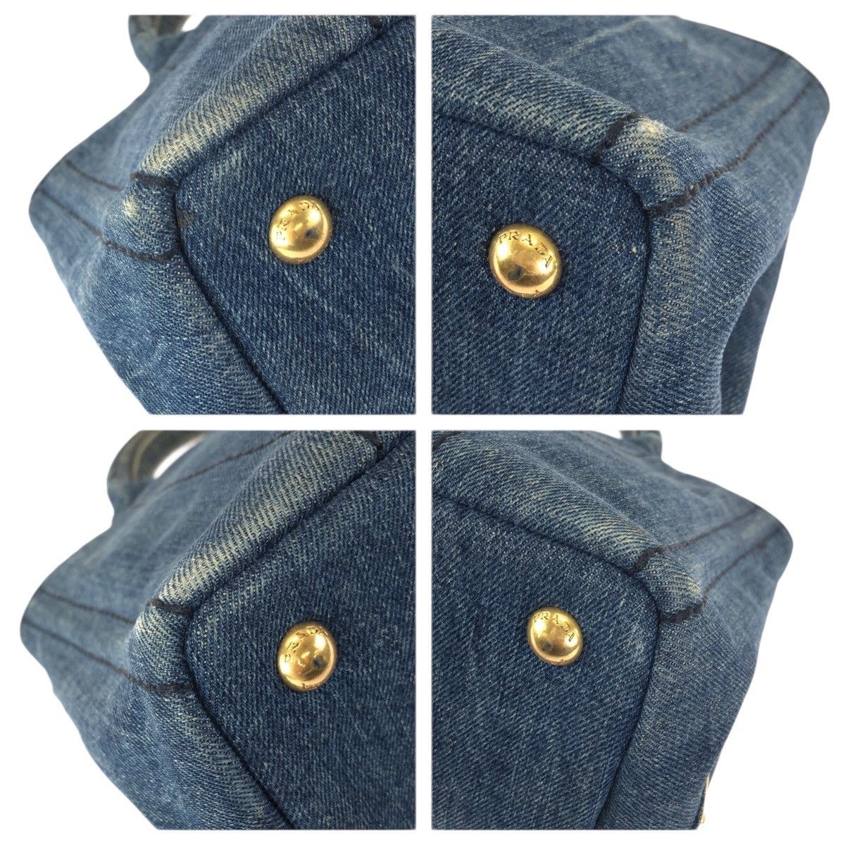 Prada Prada Prada Canapa Denim Tote Bag Textile Tote Bag DUTY FREE for USA Size ONE SIZE - 3 Thumbnail