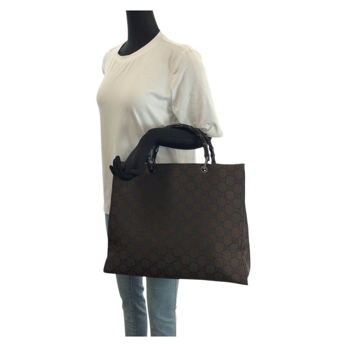 Gucci Gucci Gucci GG Nylon Tote Bag Textile Tote Bag 0021015 DUTY FREE for USA Size ONE SIZE - 5 Thumbnail