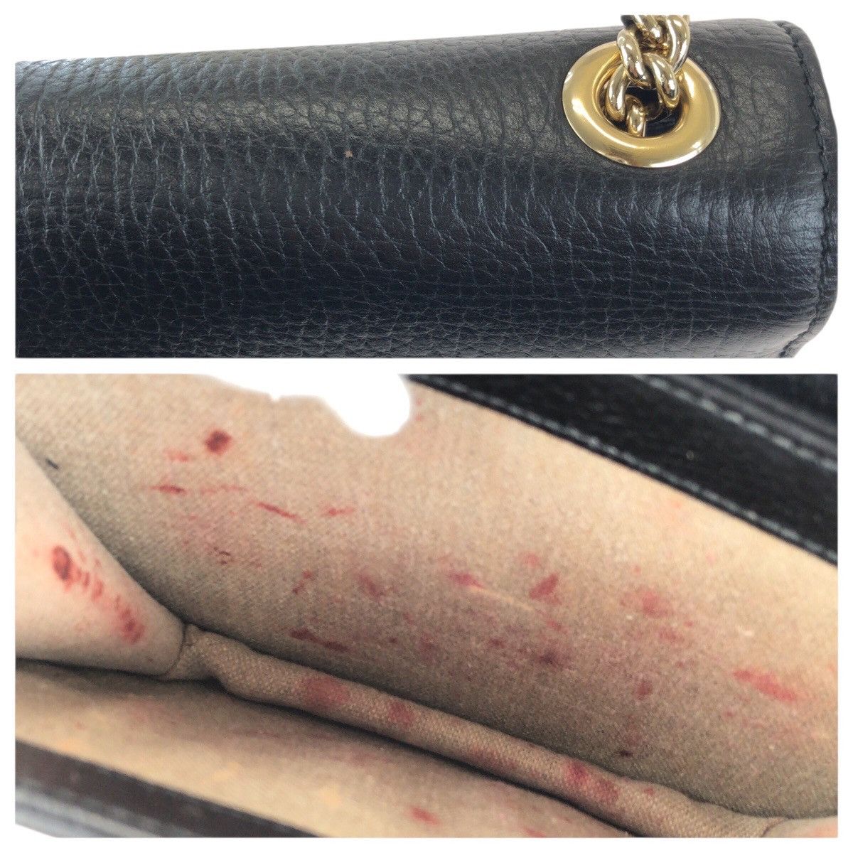 Gucci Gucci Gucci Interlocking G Leather Chain Shoulder Bag Leather Shoulder Bag 510304 DUTY FREE for USA Size ONE SIZE - 6 Thumbnail