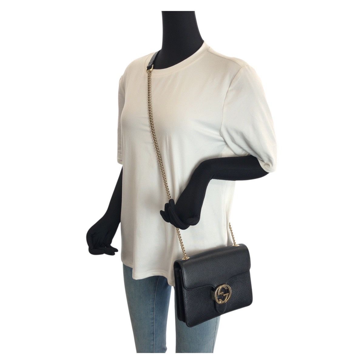 Gucci Gucci Gucci Interlocking G Leather Chain Shoulder Bag Leather Shoulder Bag 510304 DUTY FREE for USA Size ONE SIZE - 7 Thumbnail