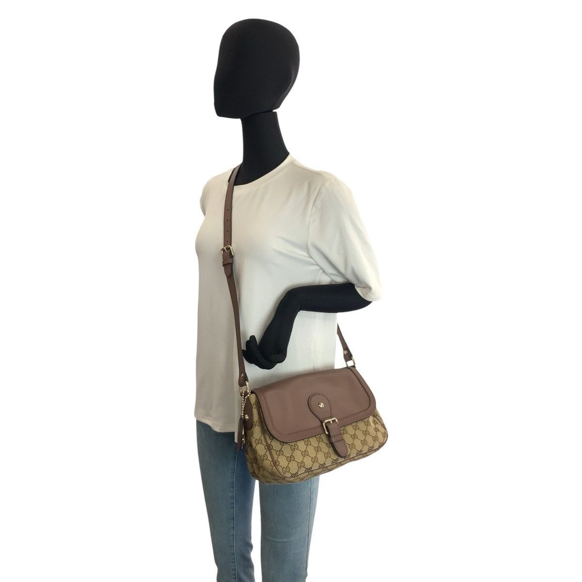 Gucci Gucci Gucci Sukey GG Canvas Leather Shoulder Bag Leather Shoulder Bag 308452 DUTY FREE for USA Size ONE SIZE - 7 Thumbnail